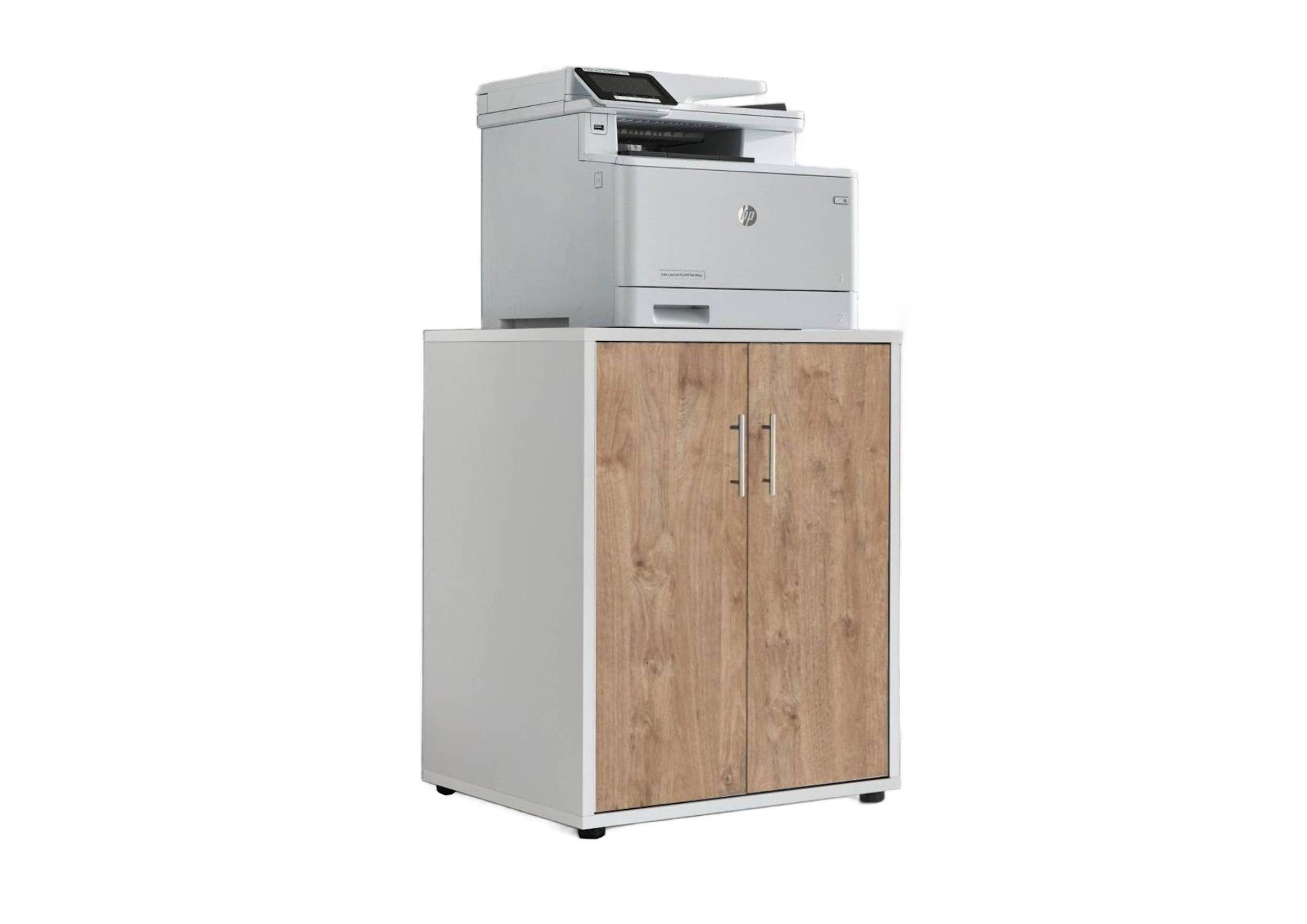 moebel-dich-auf Aktenschrank Druckerkommode TABOR (ideal für Drucker, 2-türig) 74 cm hoch, Ablagefläche: 54 x 50 cm