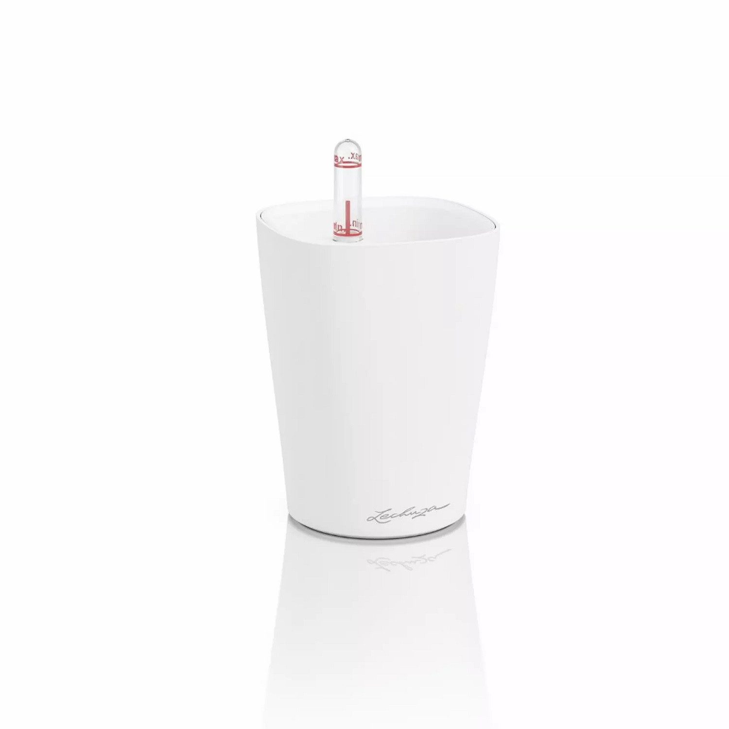 Blumentopf Mini-Deltini Premium, Komplettset weiß matt