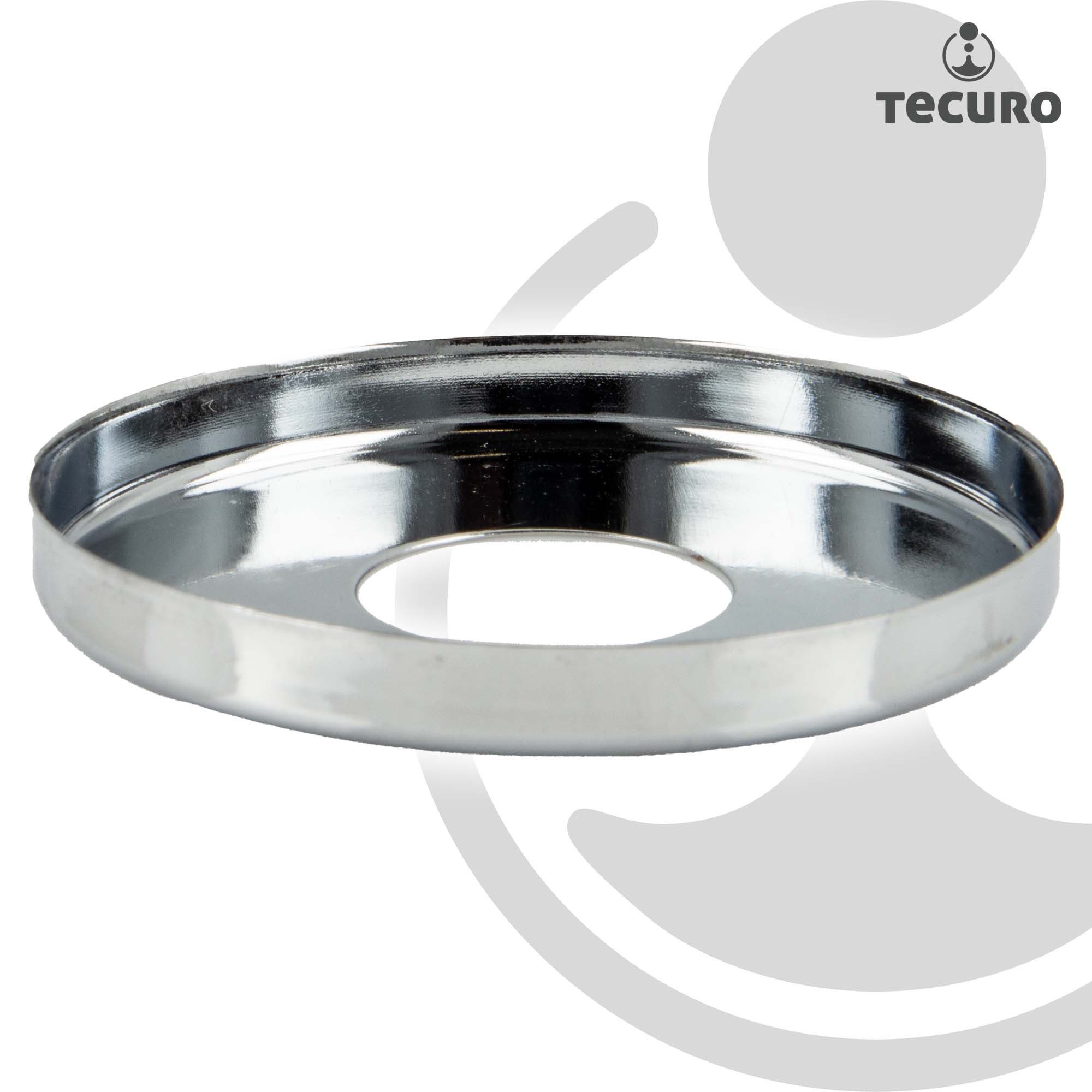 tecuro Gewindefitting Verschluss - Stopfen AG G 1/2 Zoll, optional mit Rosette, 1/2 Zoll mit Rosette – Bild 4 von 5