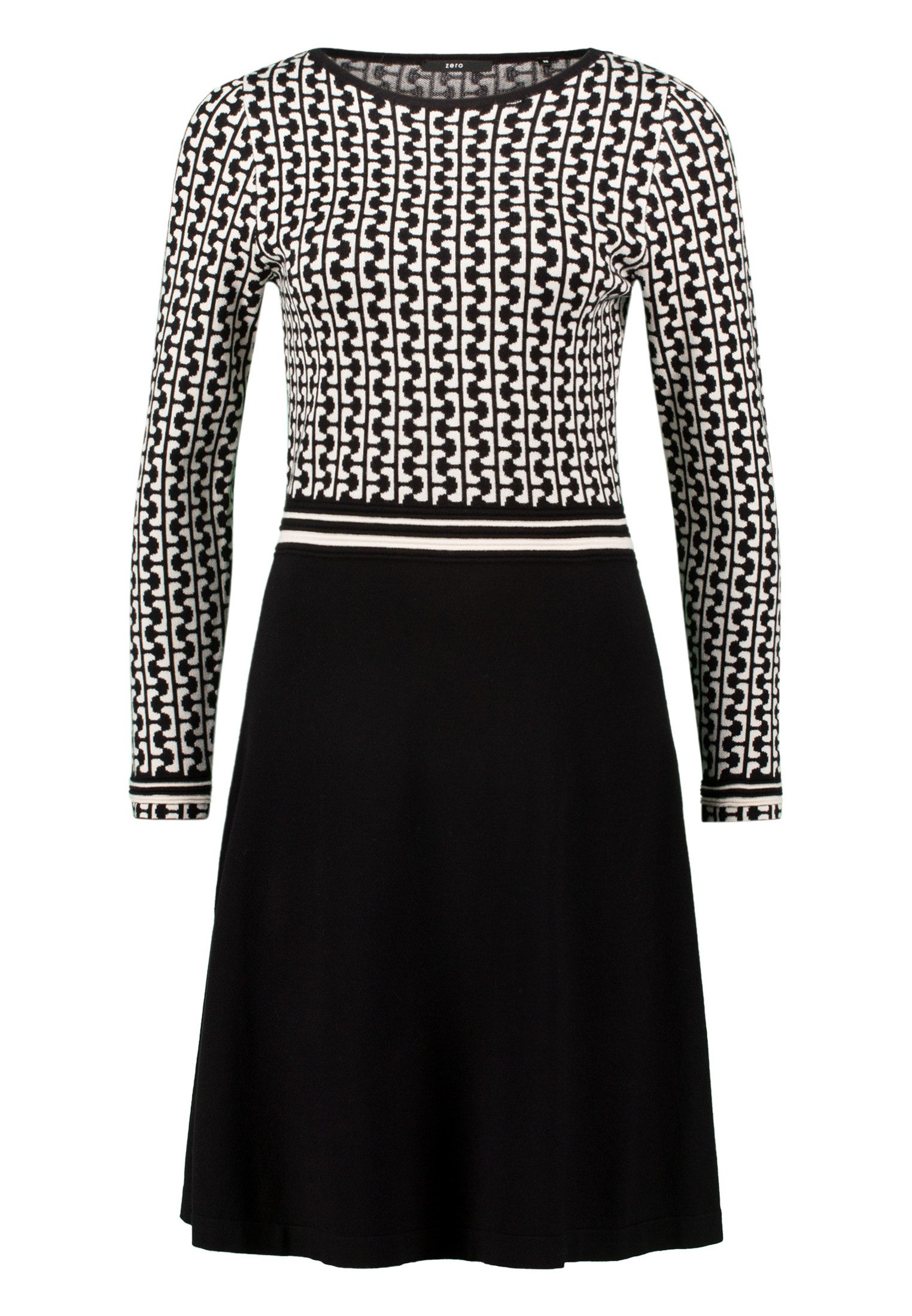 Zero Strickkleid Damen grafisches Muster Plain/ohne Details