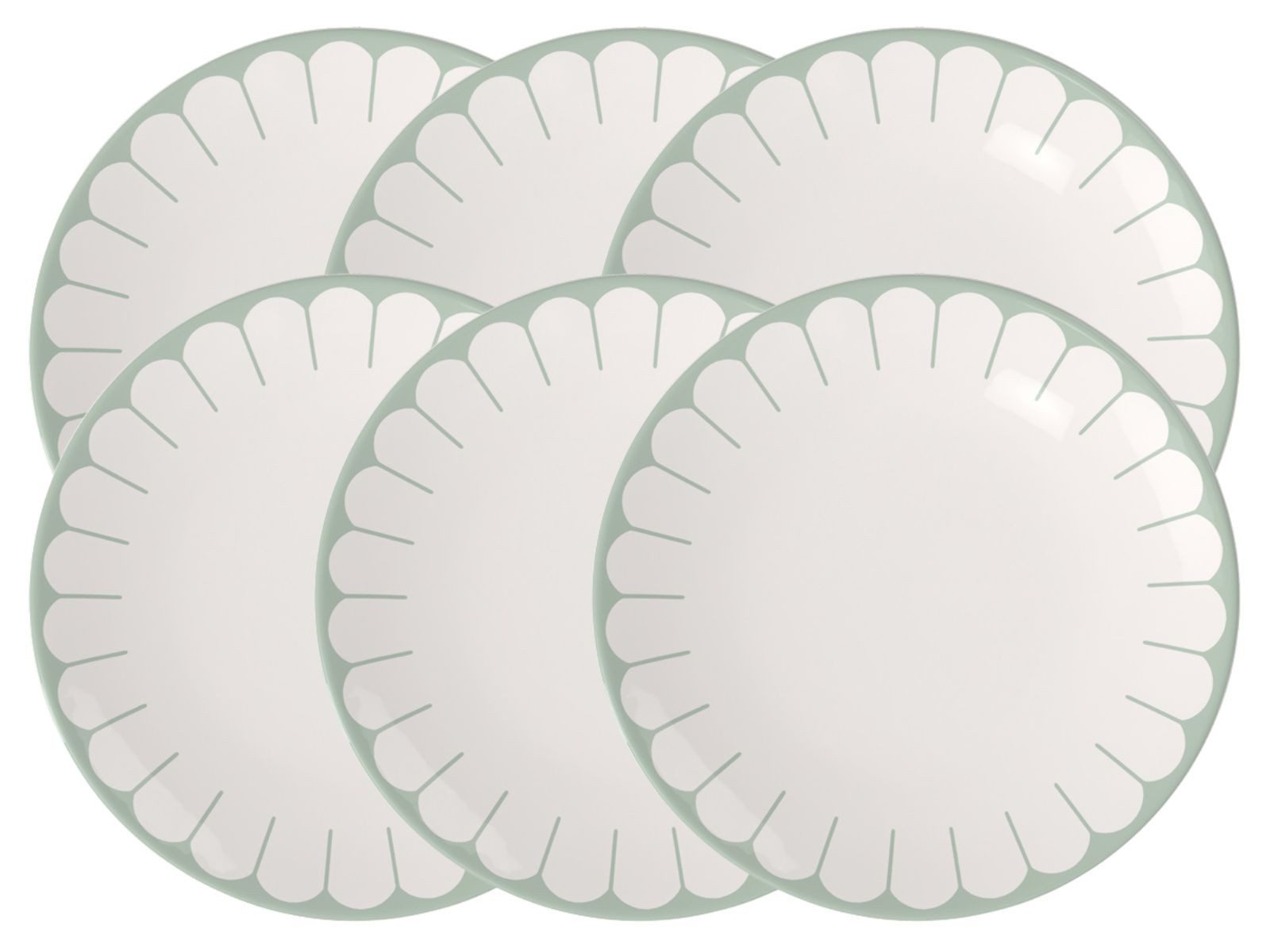 Villeroy & Boch Speiseteller Fleur vert Speiseteller 26,5cm Set6