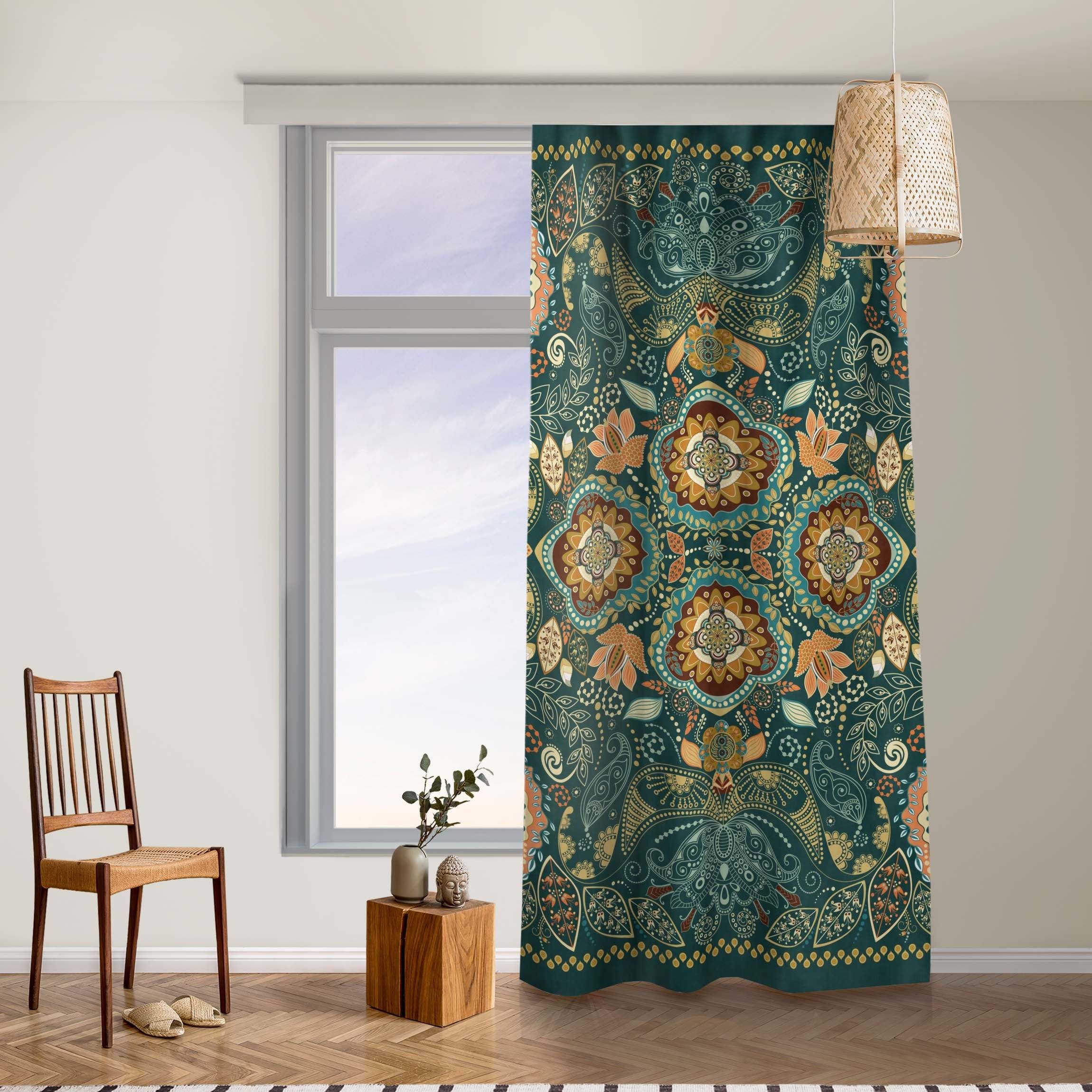 Bilderdepot24 Vorhang Gardine Muster Boho Muster günstig online kaufen