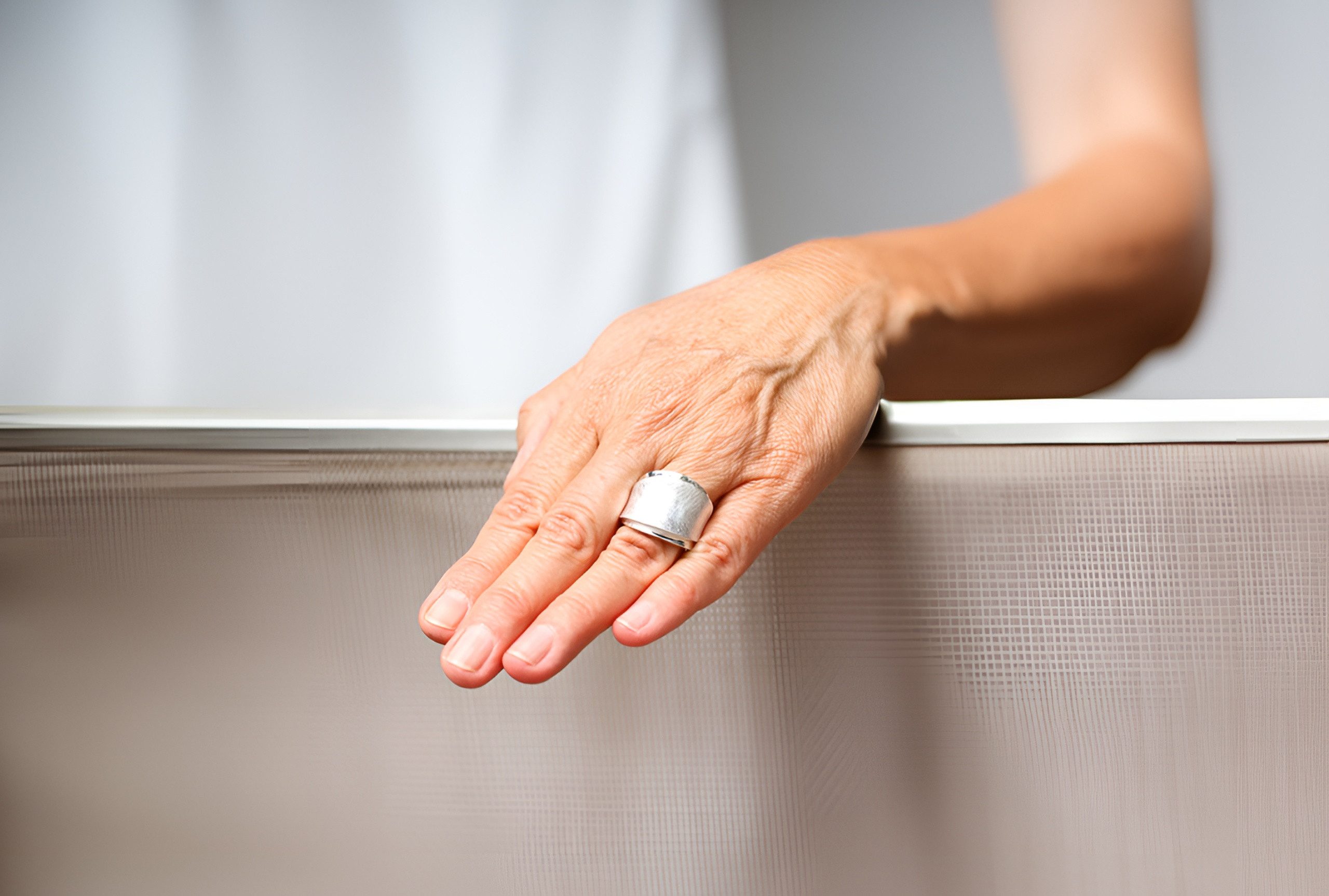 SILBERMOOS Silberring XL Attraktiv gestufter Bandring, 925 Sterling Silber günstig online kaufen