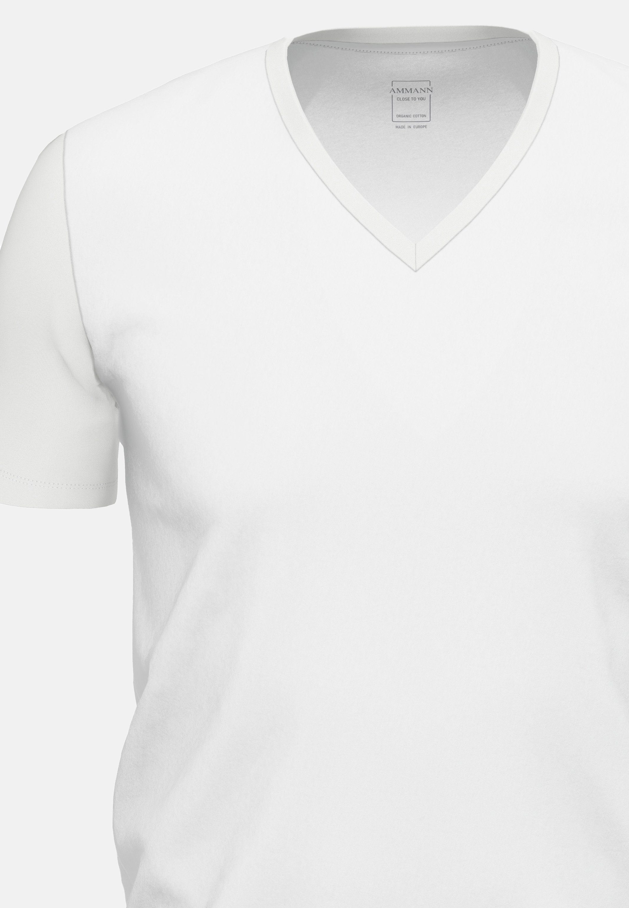 you Ammann 3er 3-St) Baumwolle / - Shirt Unterhemd Unterhemd Kurzarm Close (Spar-Set, to Pack - Atmungsaktiv Weiß