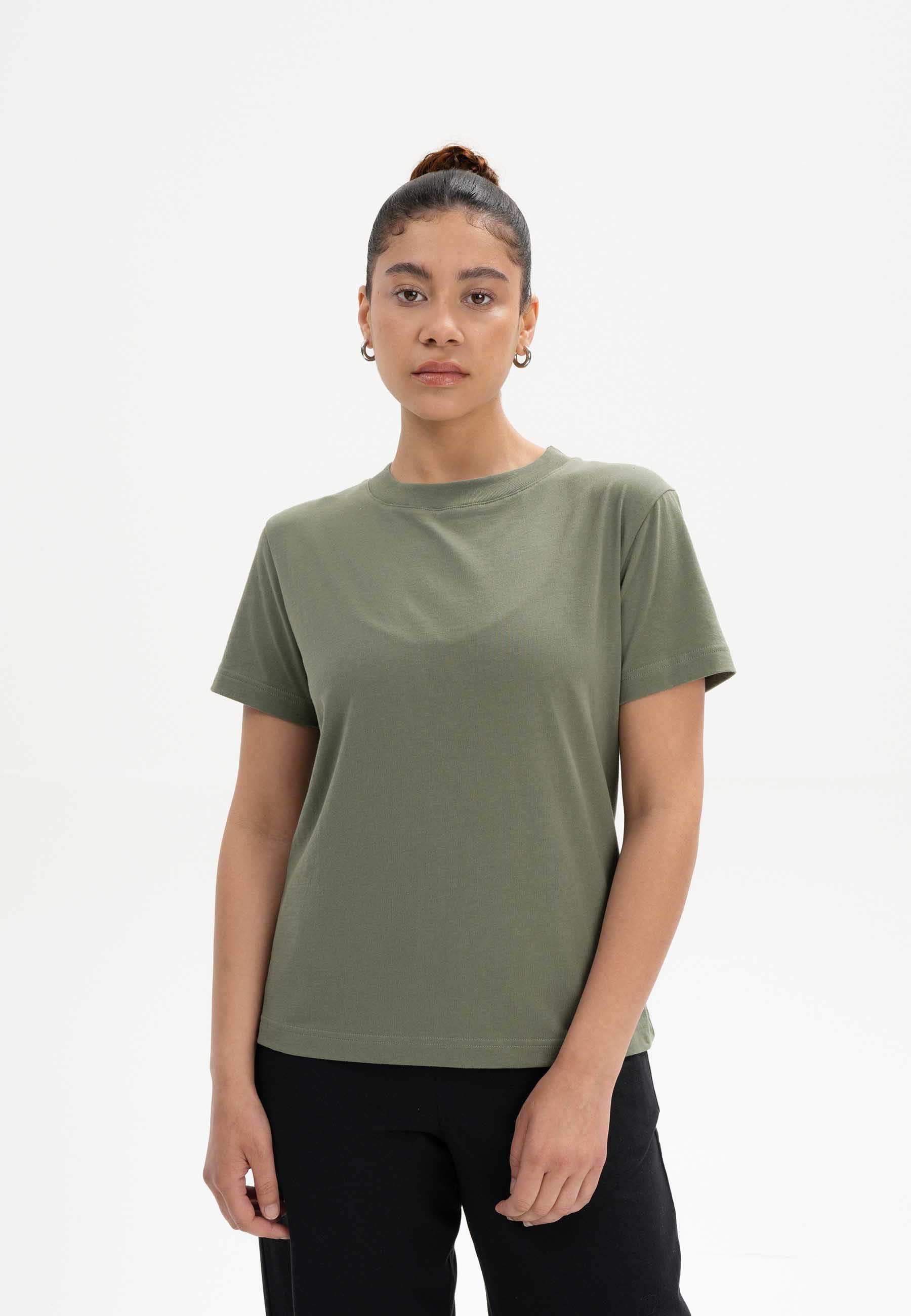 MELA Kurzarmshirt T-Shirt KHIRA Fein gerippter günstig online kaufen