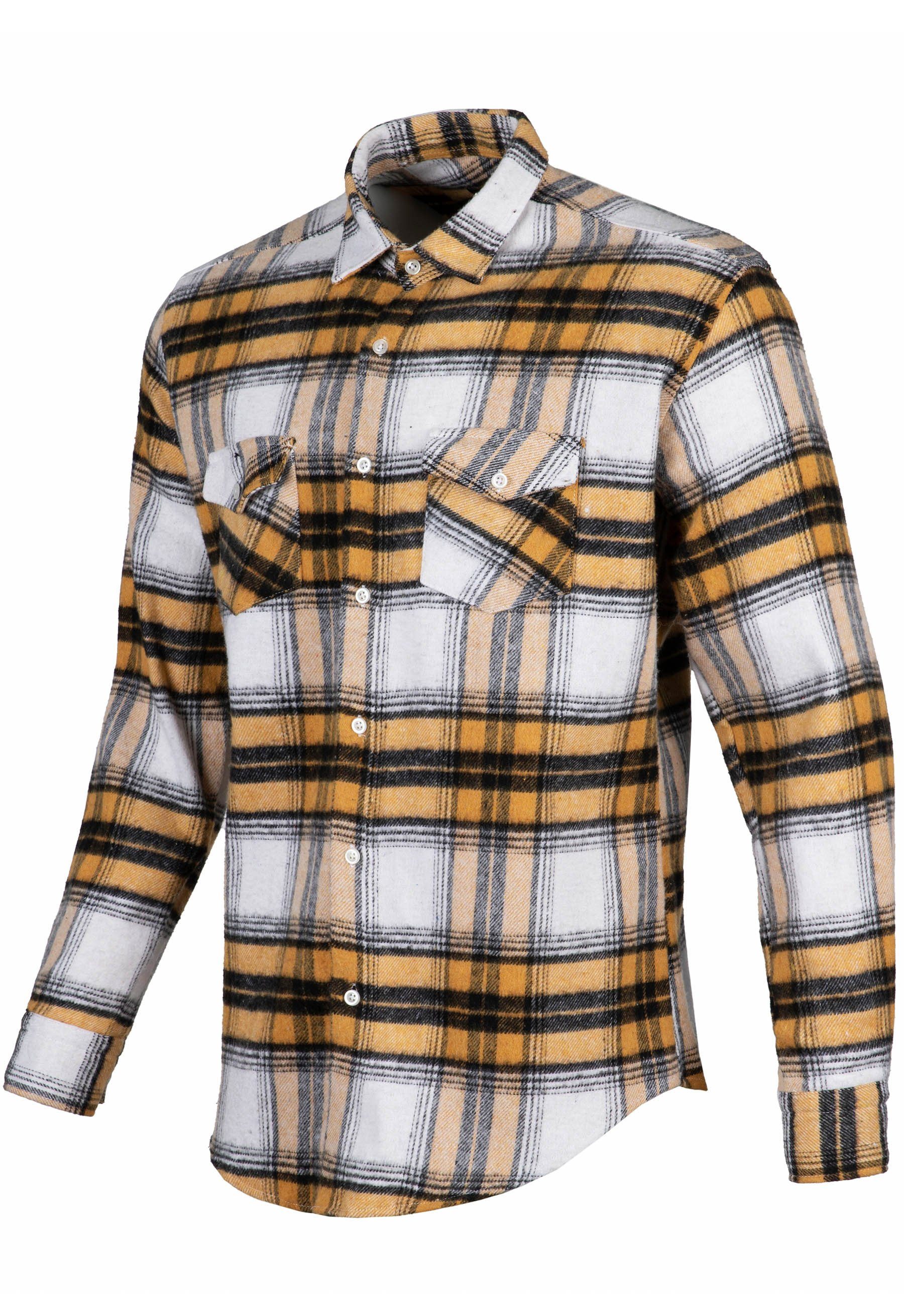 Reslad Langarmhemd Reslad Holzfällerhemd Hemd Herren kariert Vintage Karo-H günstig online kaufen