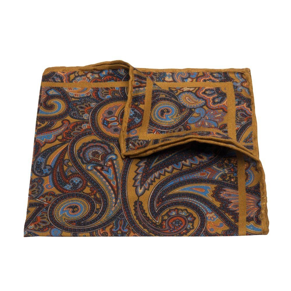 BGENTS Einstecktuch Handrolliertes Einstecktuch aus Seiden-Twill mit Paisle günstig online kaufen