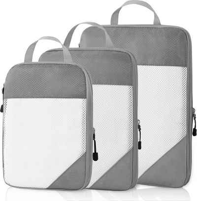 BOTC Kofferorganizer Gepäck Kleidung Sortieren Aufbewahrung tasche Set (set, 3 Gepäck-Aufbewahrungstaschen), Packing Cubes Set - Bagage- Travel Backpack Organizer