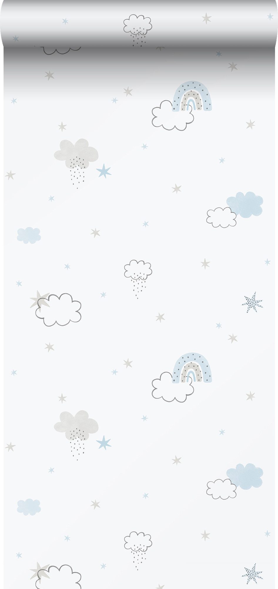 Sanders & Sanders Mustertapete kleine Wolken