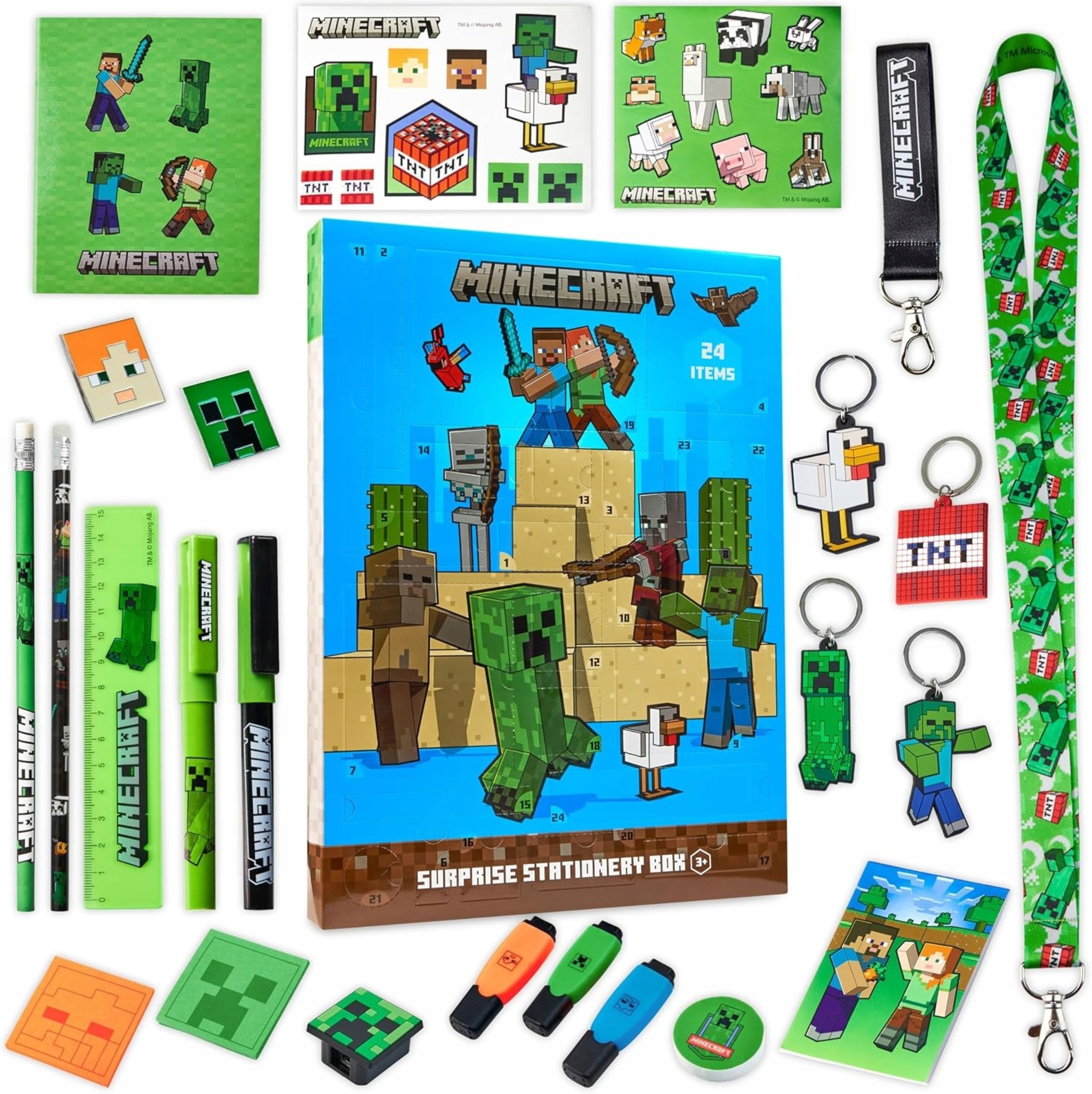 Festivalartikel Adventskalender Minecraft Adventskalender – 24 Überraschungen Spielzeug & Zubehör (1-tlg)