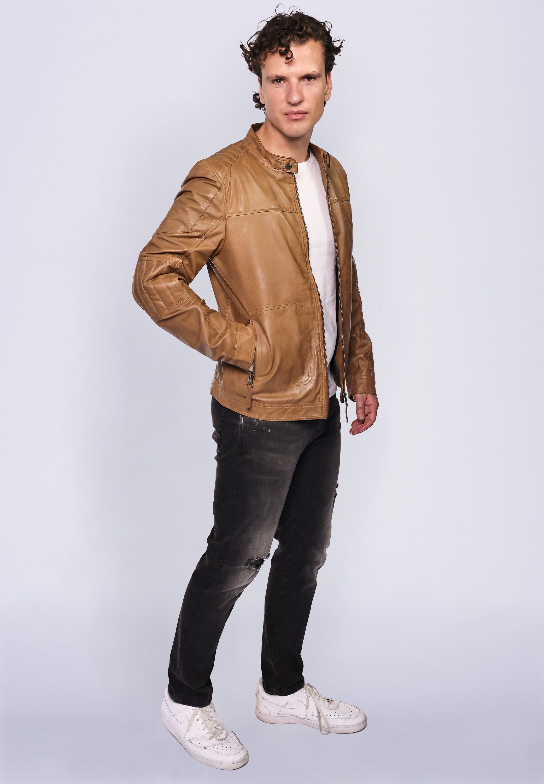 Maze Lederjacke 71Jack cognac