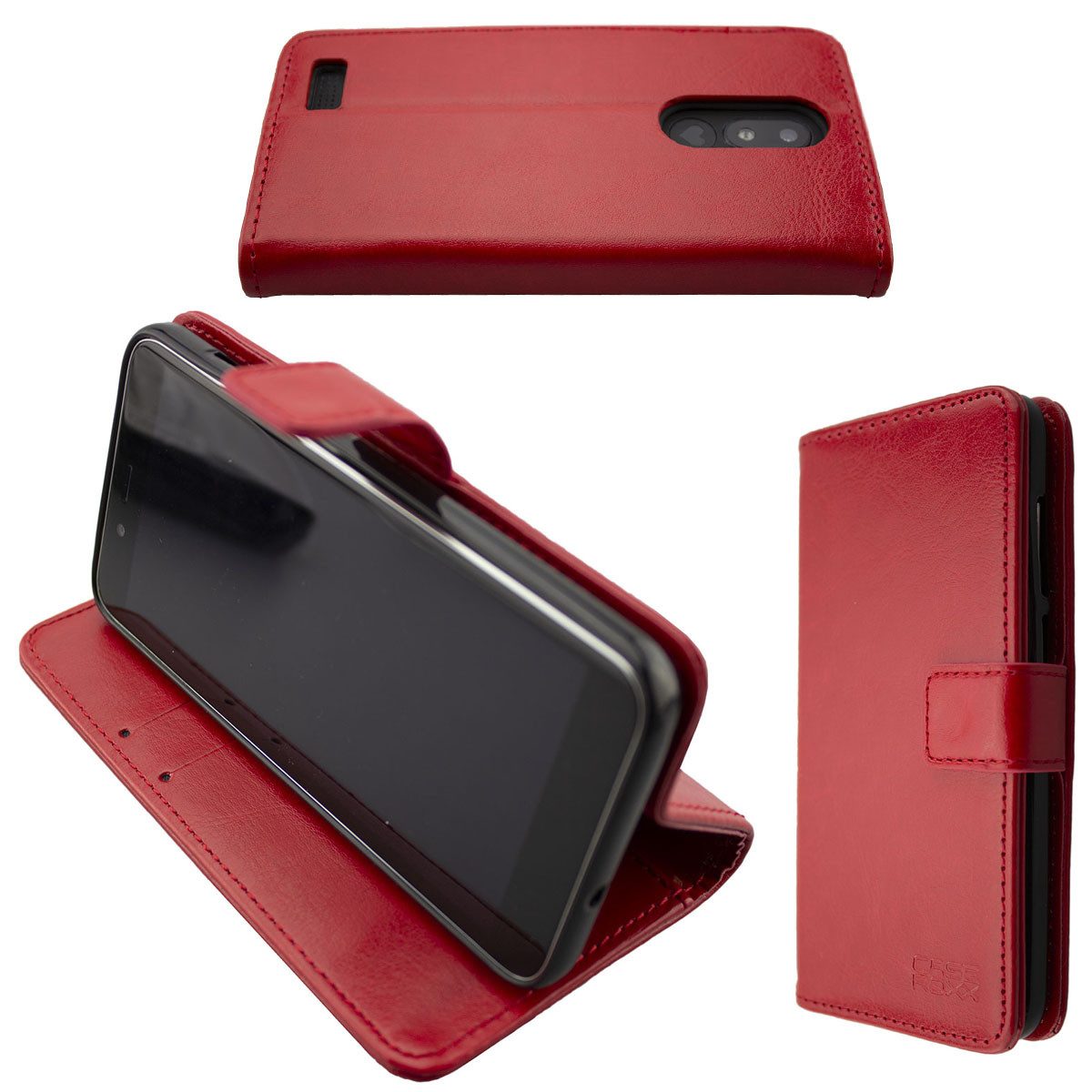 Caseroxx Bookstyle Handyhülle Für Doro 8035 – Rot, Mit Kartenfächern & Standfunktion