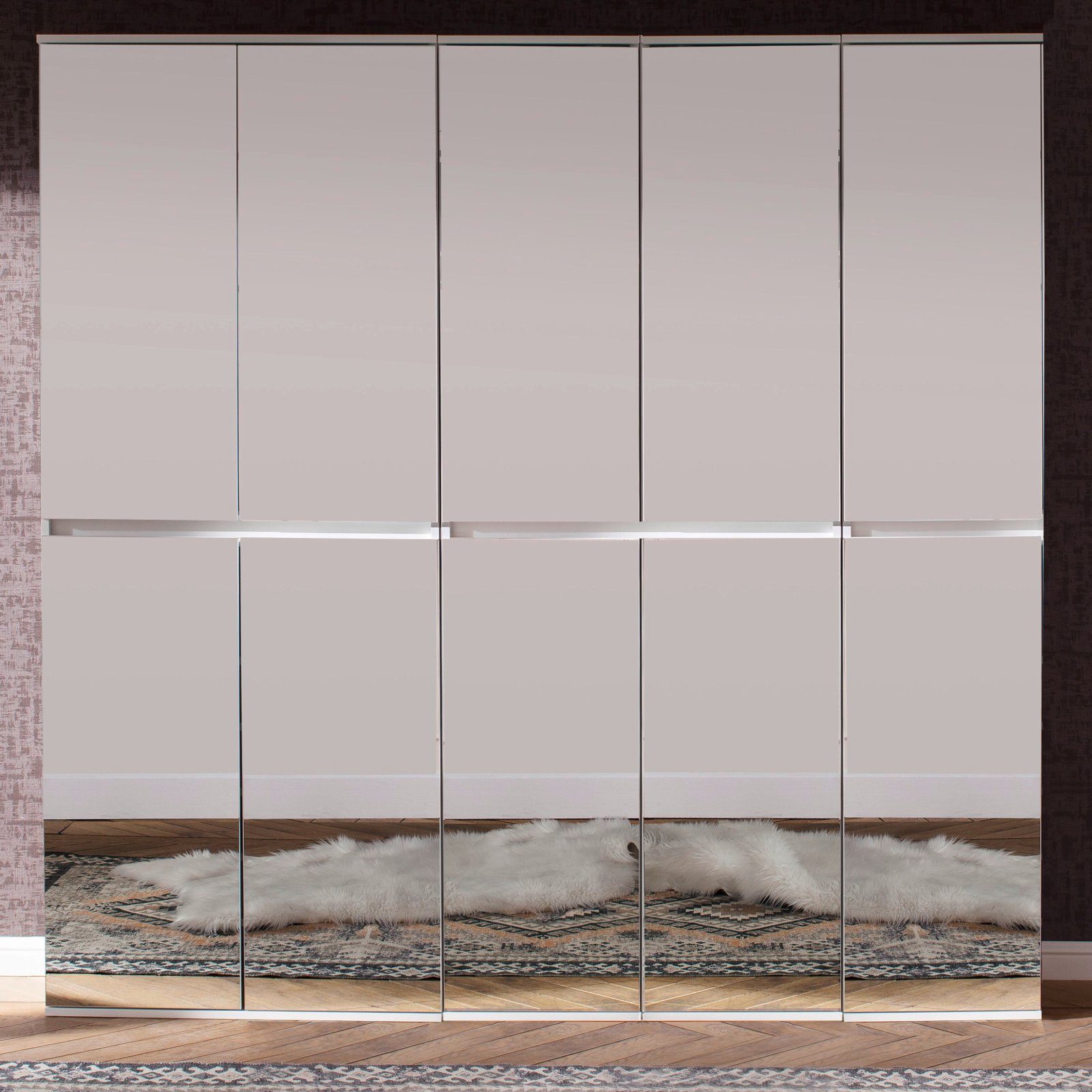 trendteam Garderobenschrank Mirror (Schuhschrank in weiß, günstig online kaufen