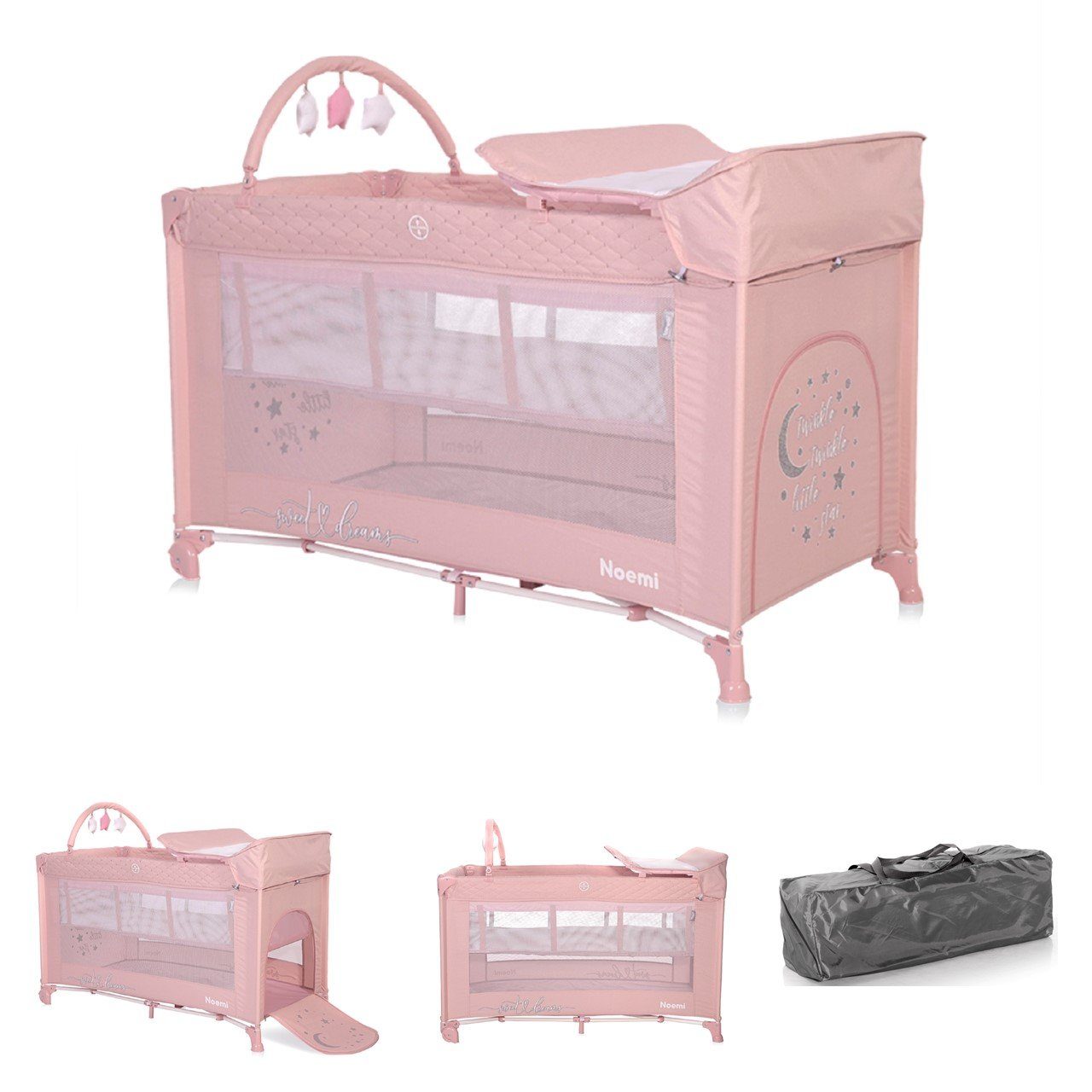 Baby-Reisebett Reisebett Noemi 2 Ebenen