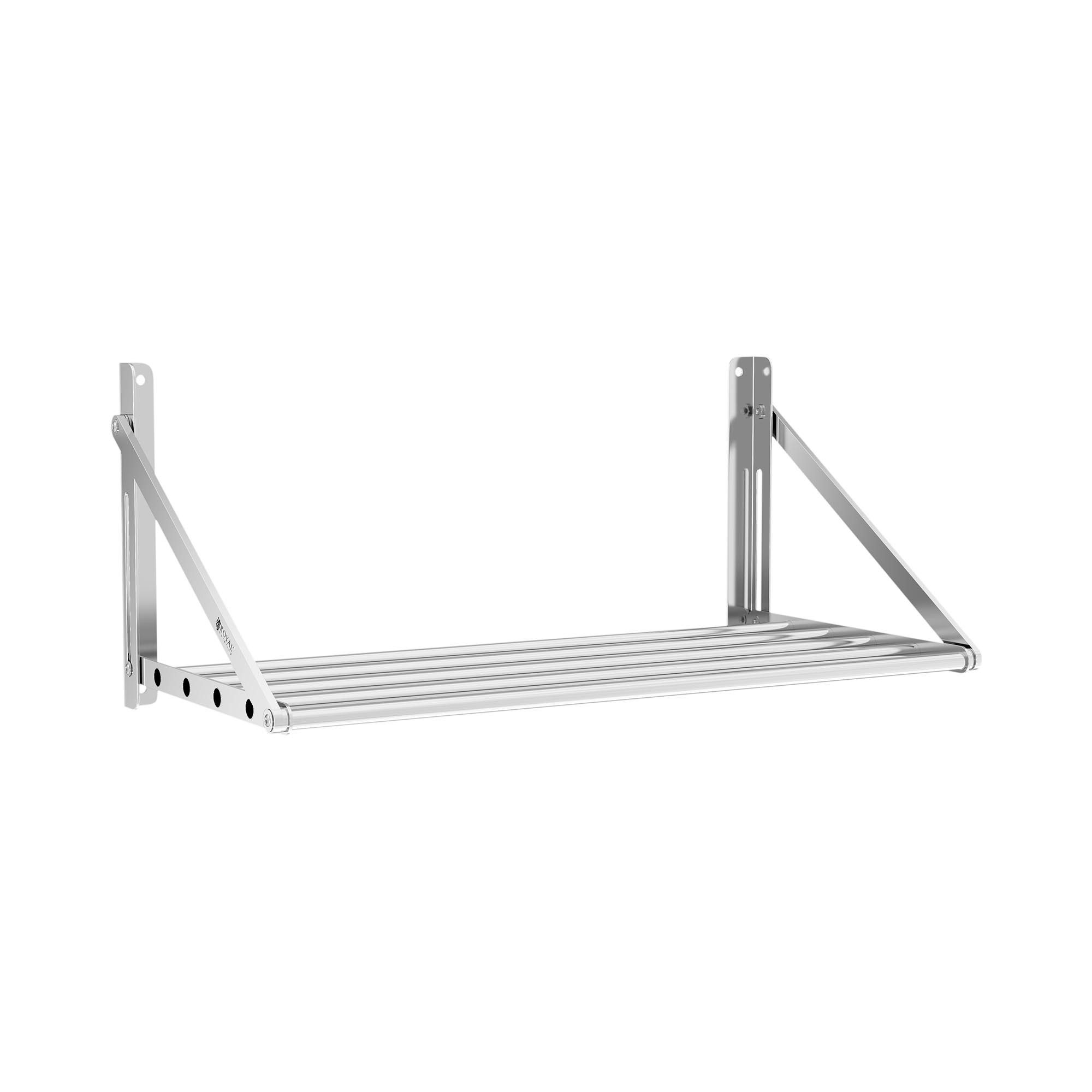 Royal Catering Hängeregal Wandbord klappbar Stangendesign 40 kg Wandregal 80 x 45 cm Küchenregal, verschiedene Größen