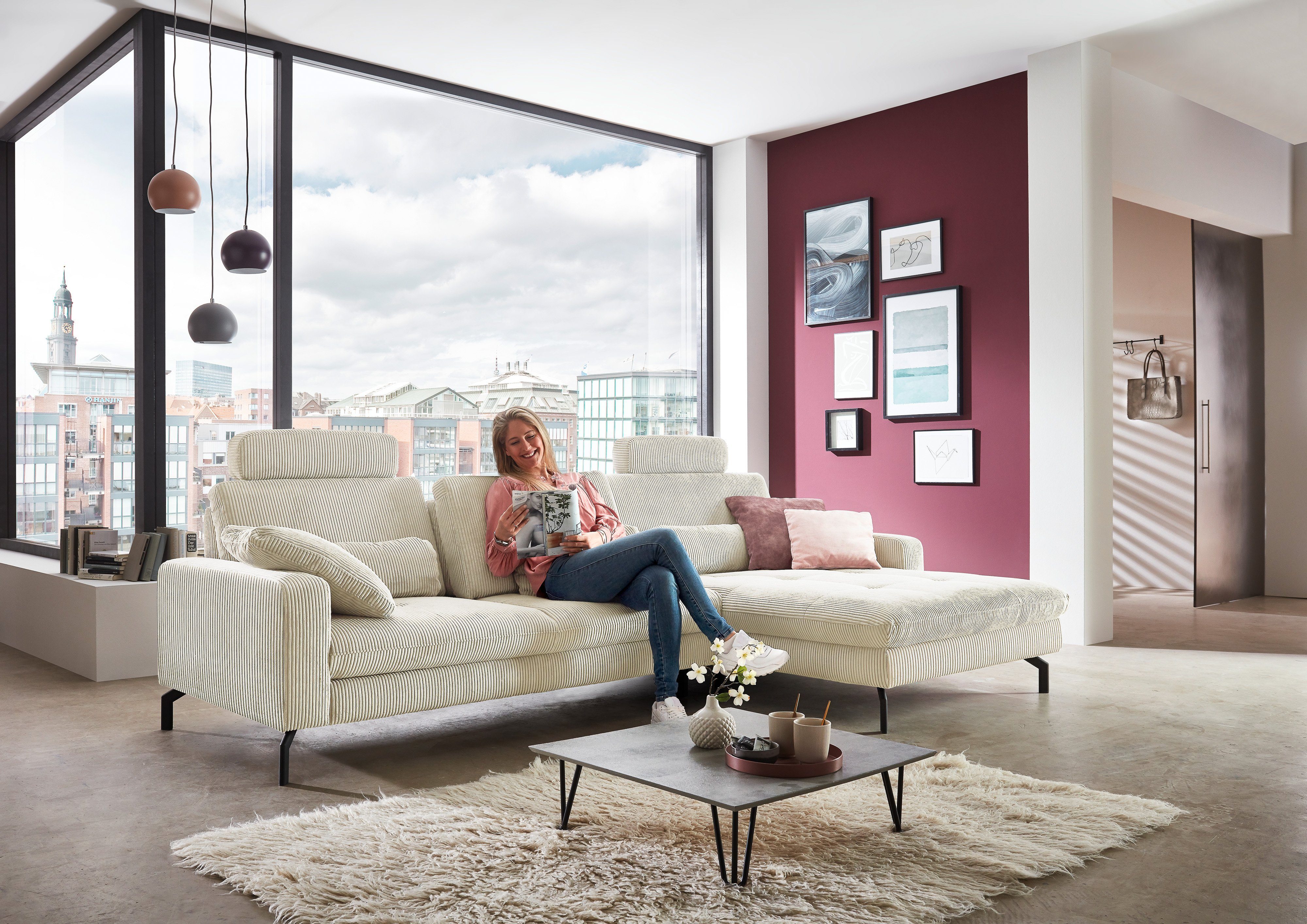 Die PlanBar Ecksofa MP-IN20110 L-Form mit günstig online kaufen