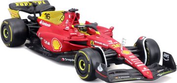 Bburago Sammlerauto Ferrari F1 Ferrari F1-75, 2022, Hardcase #16 Leclere, Maßstab 1:24