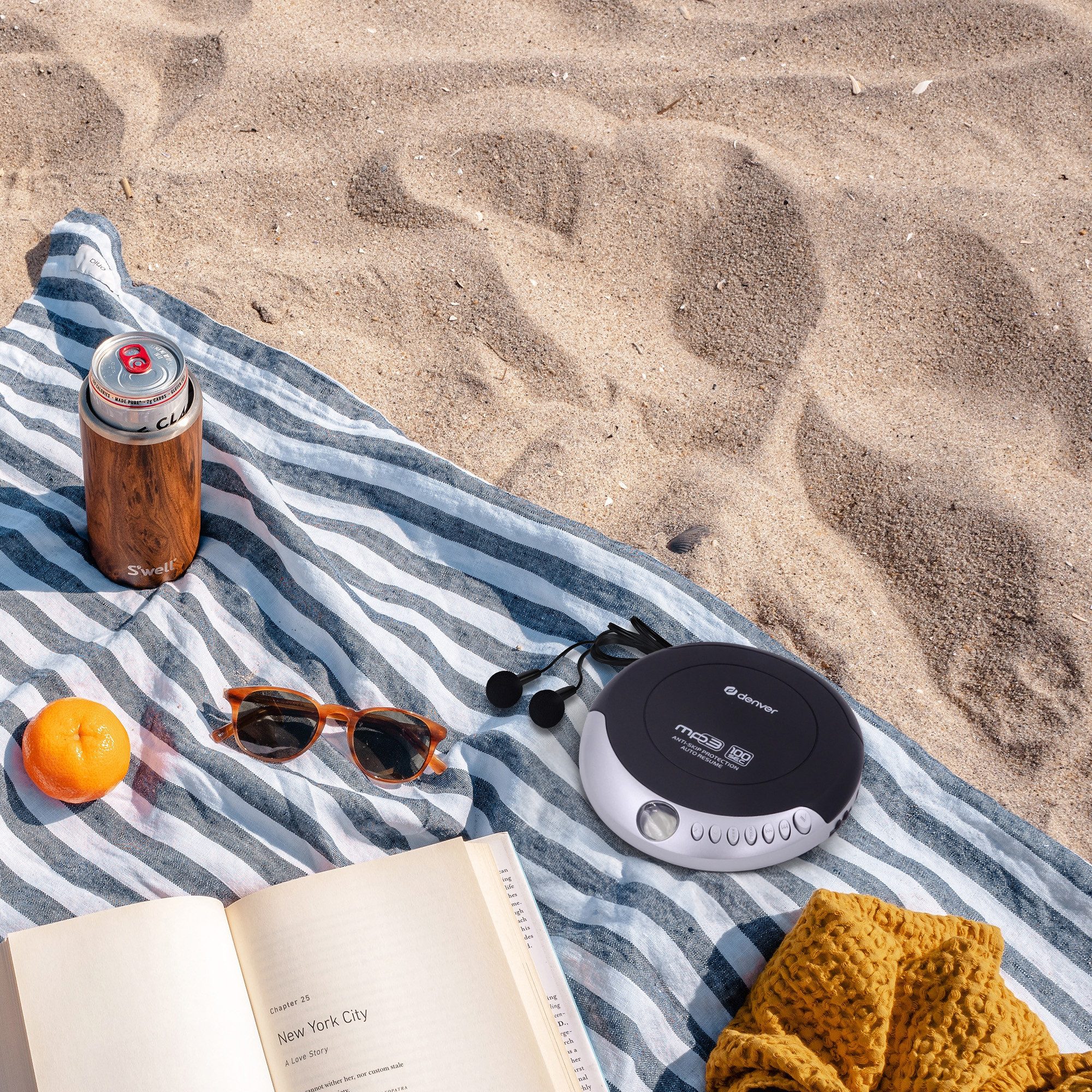 Denver DMP-391 CD-Player (Antishock, Autoresume, Bass Boost, Programmierfunktion, Ohrhörer inkl., Antishock, Autoresume, Bass Boost, Programmierfunktion, Ohrhörer inkl)