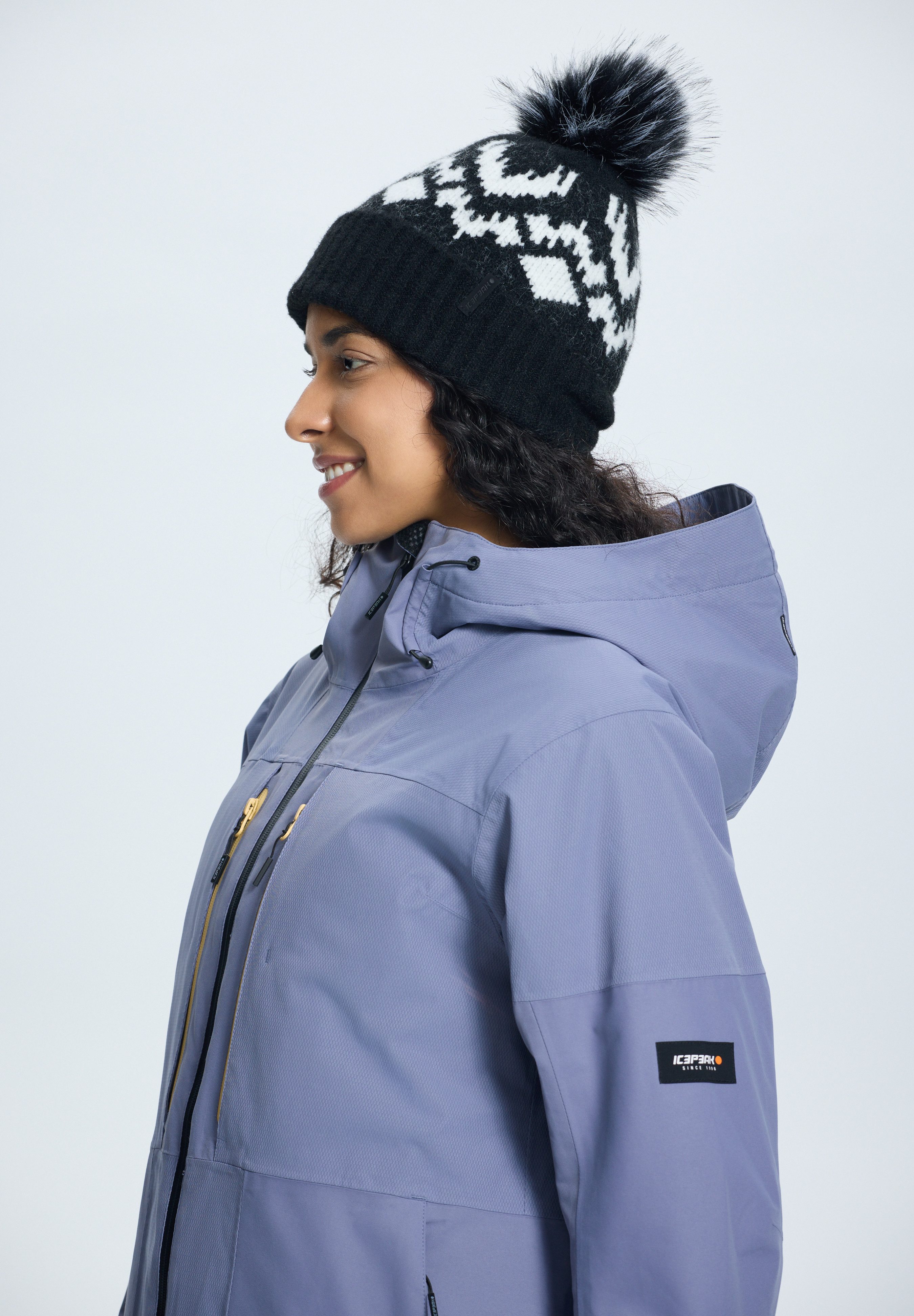 Icepeak Skijacke ICEPEAK CAVOUR für Damen, wasserdicht, mit verschweißten Nähten, atmungsaktiv