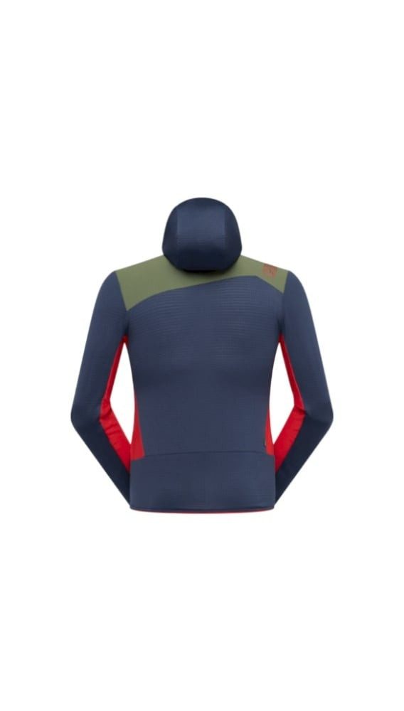 La Sportiva Fleecejacke Aequilibrium Thermal Hoody (mit Kapuze, atmungsaktiv) nachtblau/rot