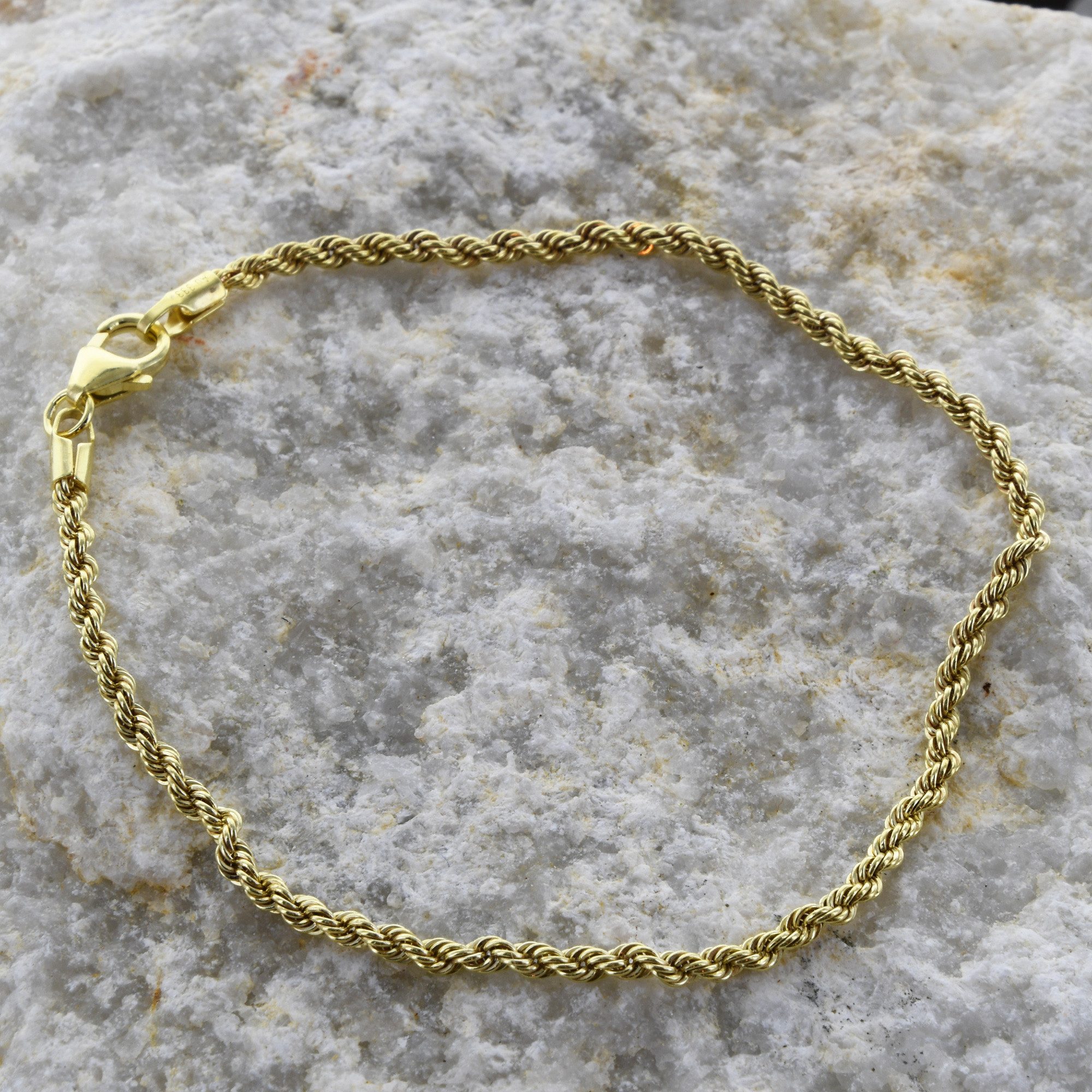 HOPLO Goldarmband Goldkette Kordelkette Länge 21cm günstig online kaufen