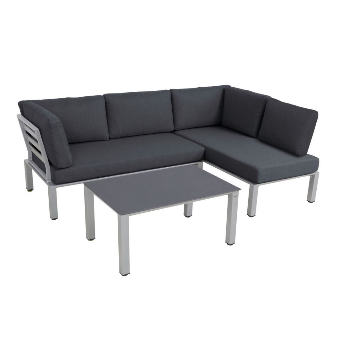 MWH Gartenlounge-Set elGiga, MWH Lounge-Set Widoo wetterfestes Gartenmöbelset aus Aluminiu