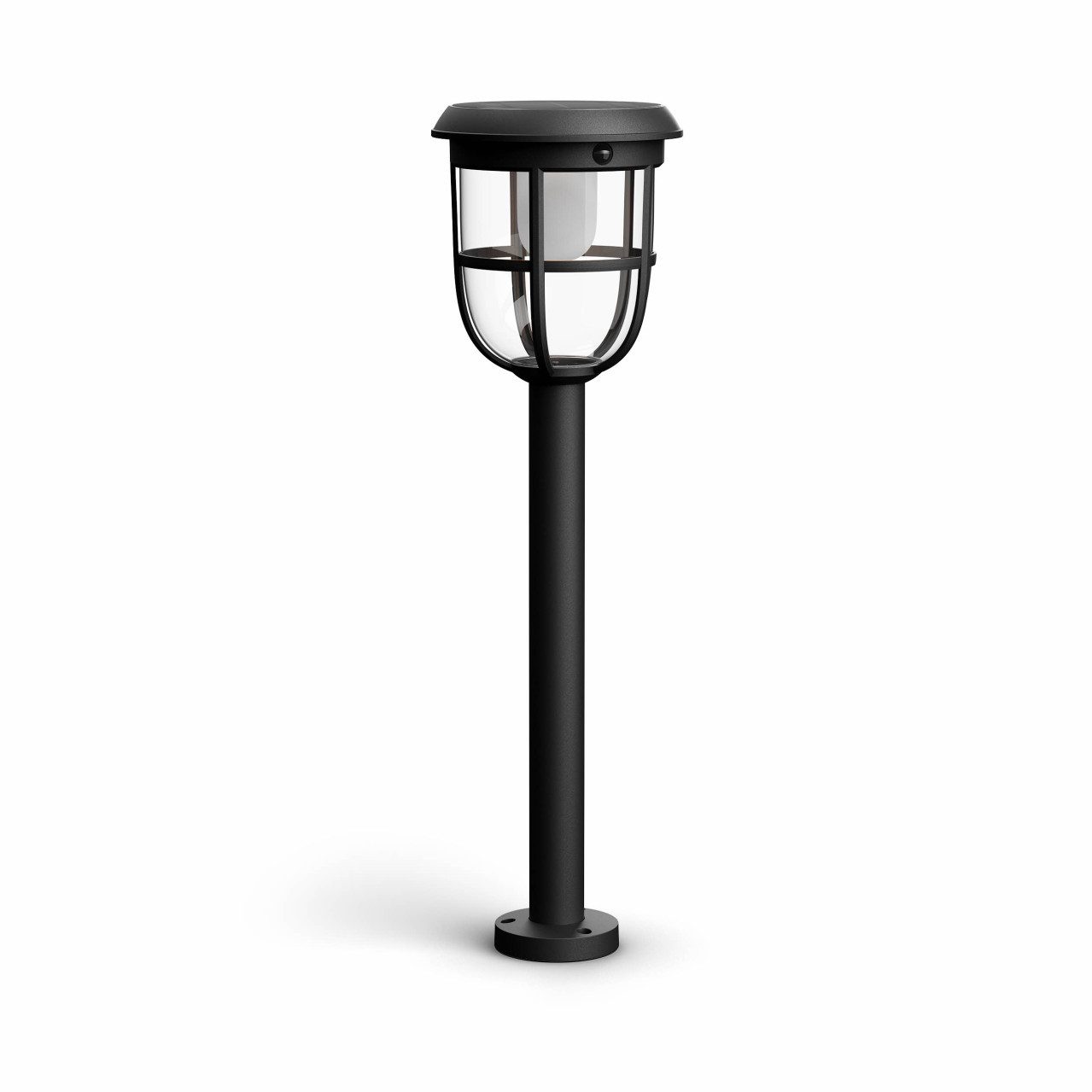 Philips Außen-Stehlampe Solar Außenleuchte Radii 63 x 20 x 20 cm schwarz, Inkl. Leuchtmittel, Mit Bewegungsmelder nicht dimmbar