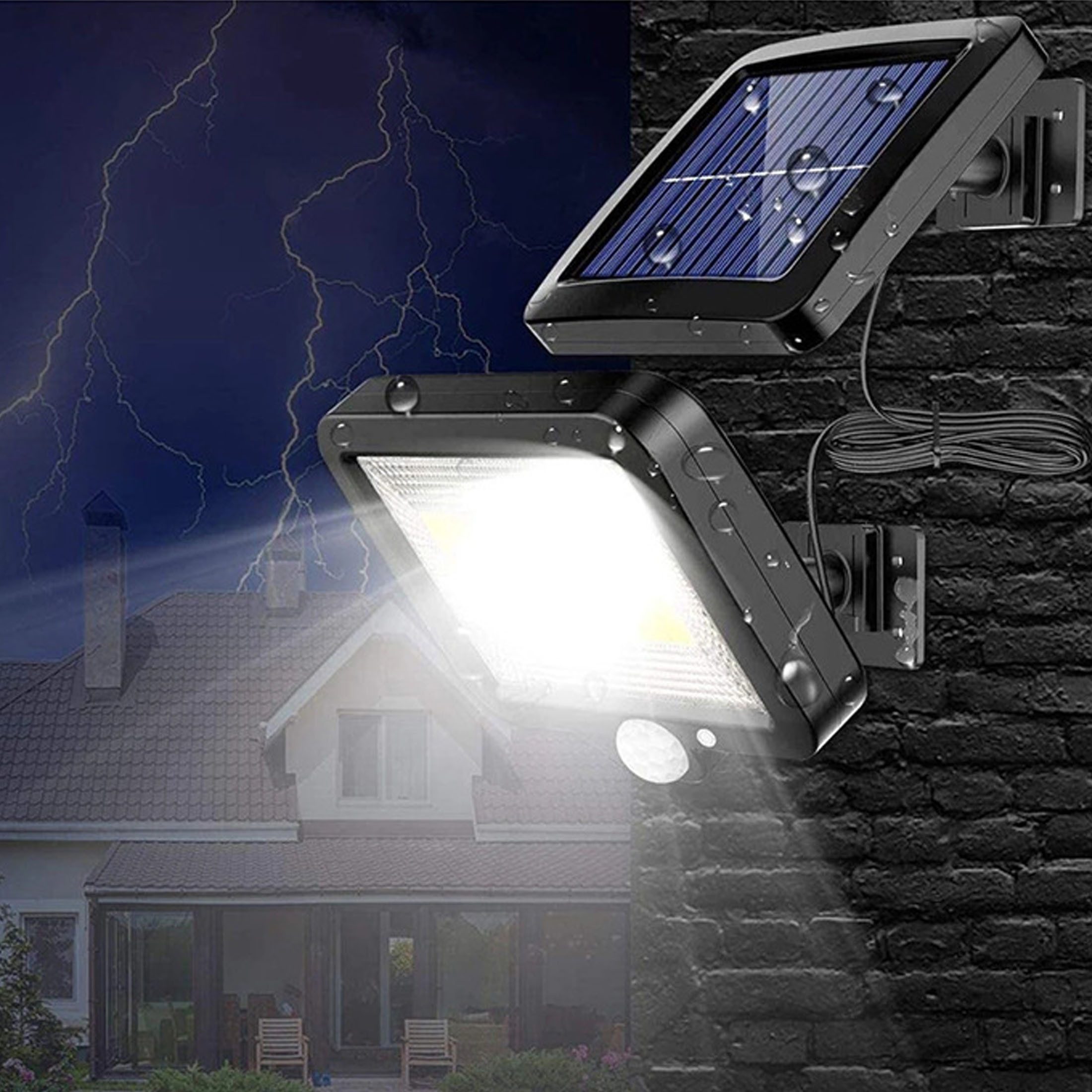 YINDN LED Solarleuchte Solarlampe mit Bewegungssensor, günstig online kaufen