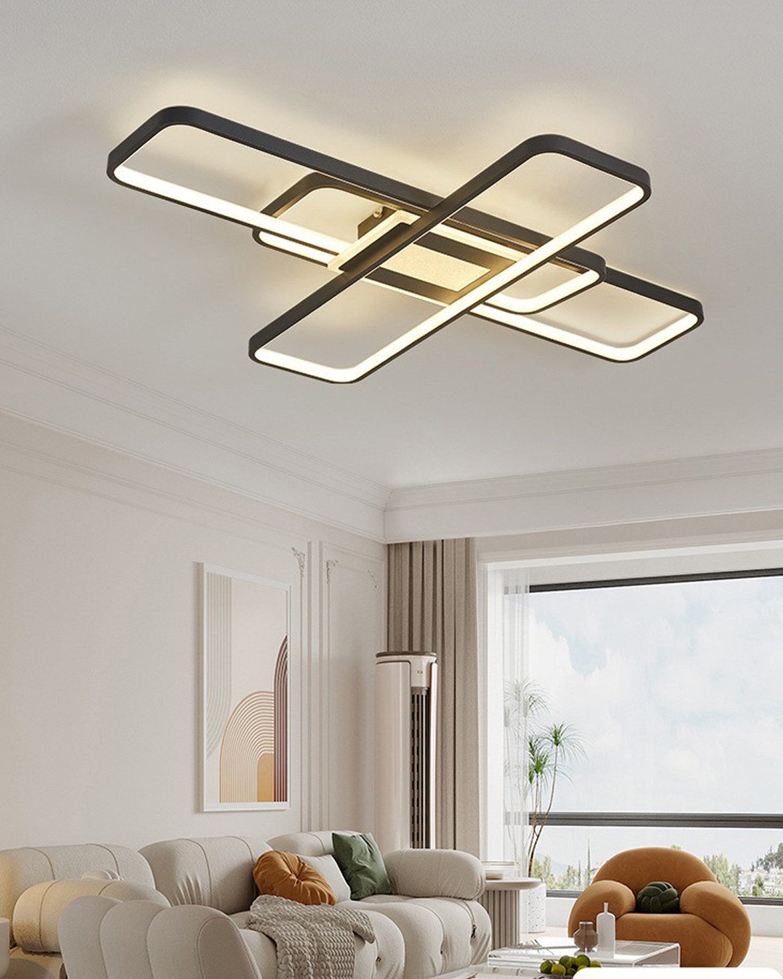 OYLCDI Deckenleuchten LED Deckenlampe Ø40cm,Dimmbar mit Fernbedienung für W günstig online kaufen