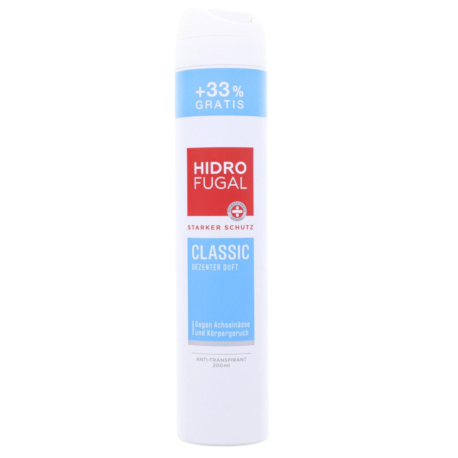 Bodyspray Hidrofugal Anti-Transpirant Classic Spray 200 ml Gegen Achselnässe & K