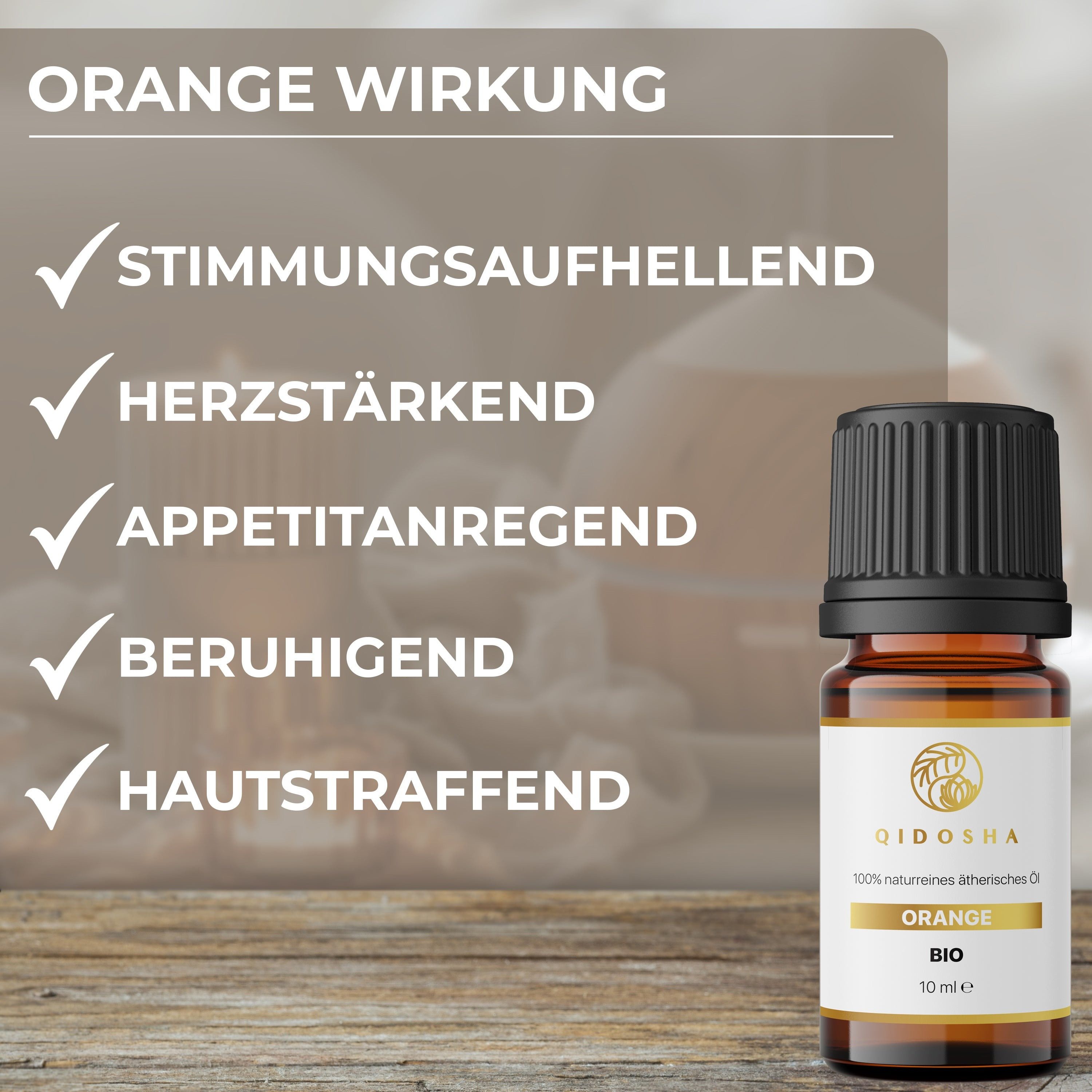 Thumbnail - QIDOSHA Duftöl Orange - Ätherisches BIO Orangen Öl