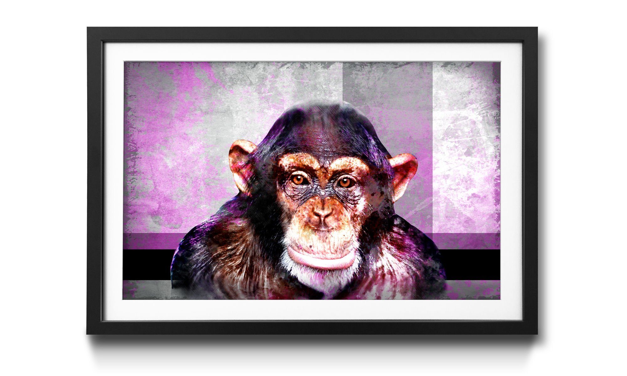 WandbilderXXL Kunstdruck Mr. Monkey, Affe, Wandbild, in 4 Größen erhältlich