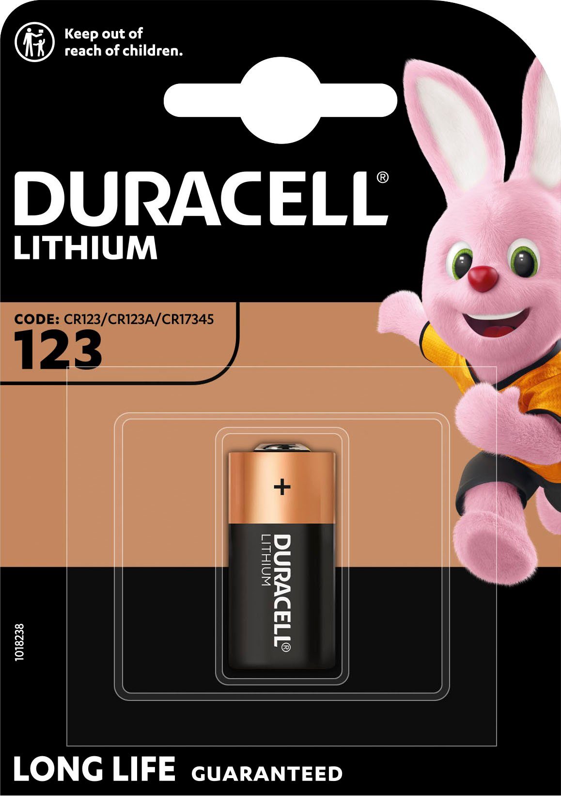 (1 St) Duracell 1x Batterie, CR123A Photo