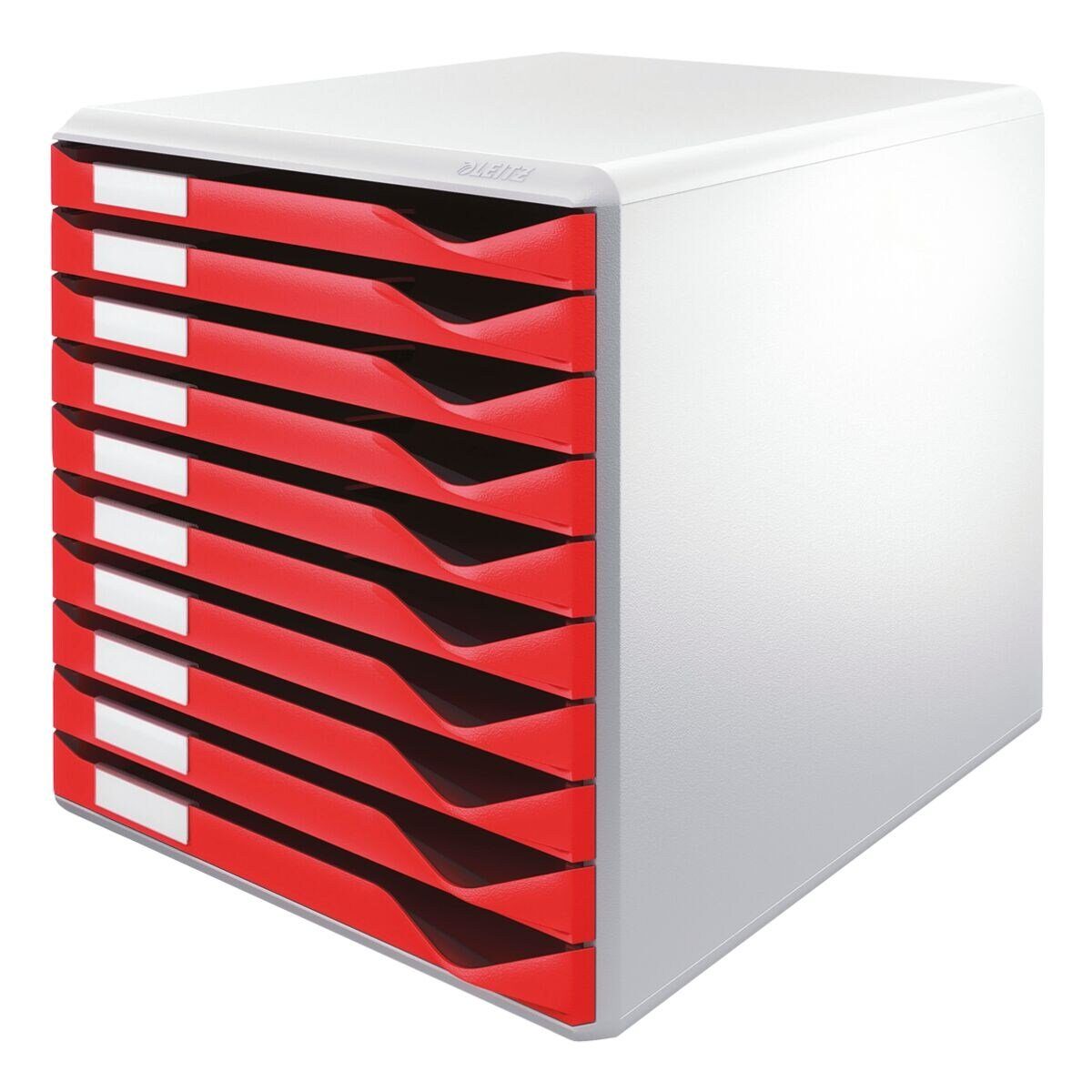 LEITZ Schubladenbox Formular-Set 5281, mit 10 Schubladen, geschlossen bordeaux