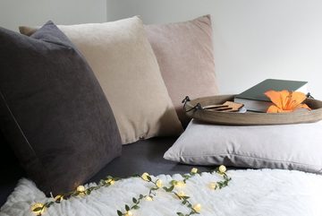 Deco-Raum Dekokissen Kissen für Couch und Sofa mit Füllung mit Reißverschluss, Zierkissen, Couchkissen, Sofakissen