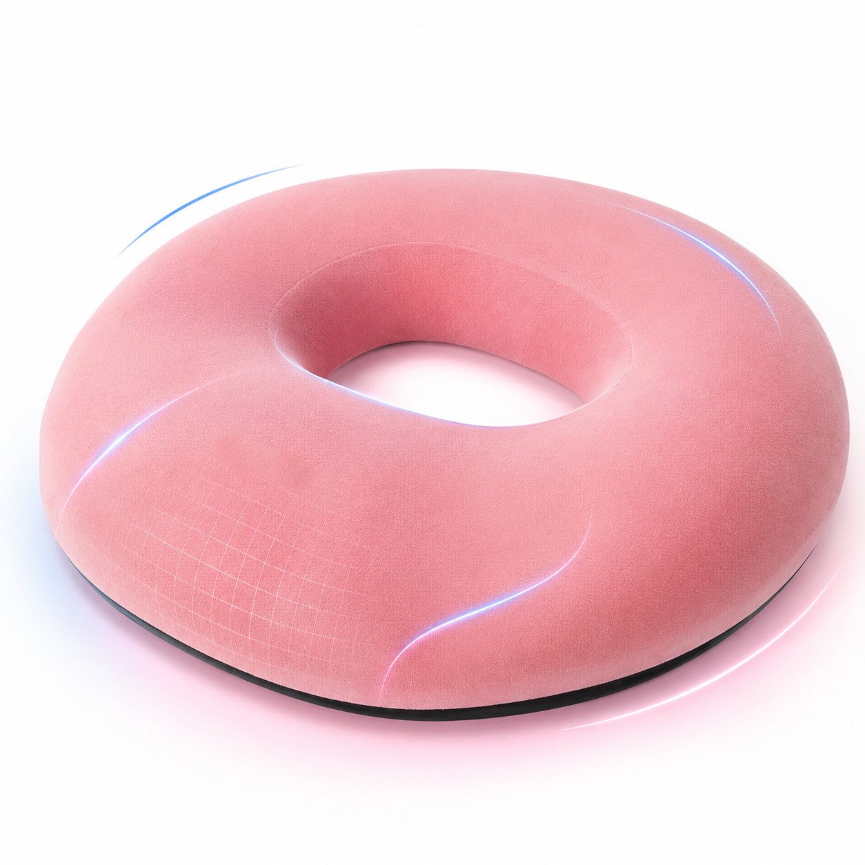 Kityhome Sitzkissen Orthopädisches Sitzkissen, Doppel-U-Form, Memory Foam, Hämorrhoiden, 46x39x8cm,geeignet für Bürostuhl,Autositz,Steißbeinschmerzen
