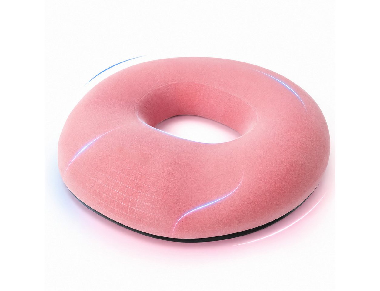 Kityhome Sitzkissen Orthopädisches Sitzkissen, Doppel-U-Form, Memory Foam, Hämorrhoiden, 46x39x8cm,geeignet für Bürostuhl,Autositz,Steißbeinschmerzen