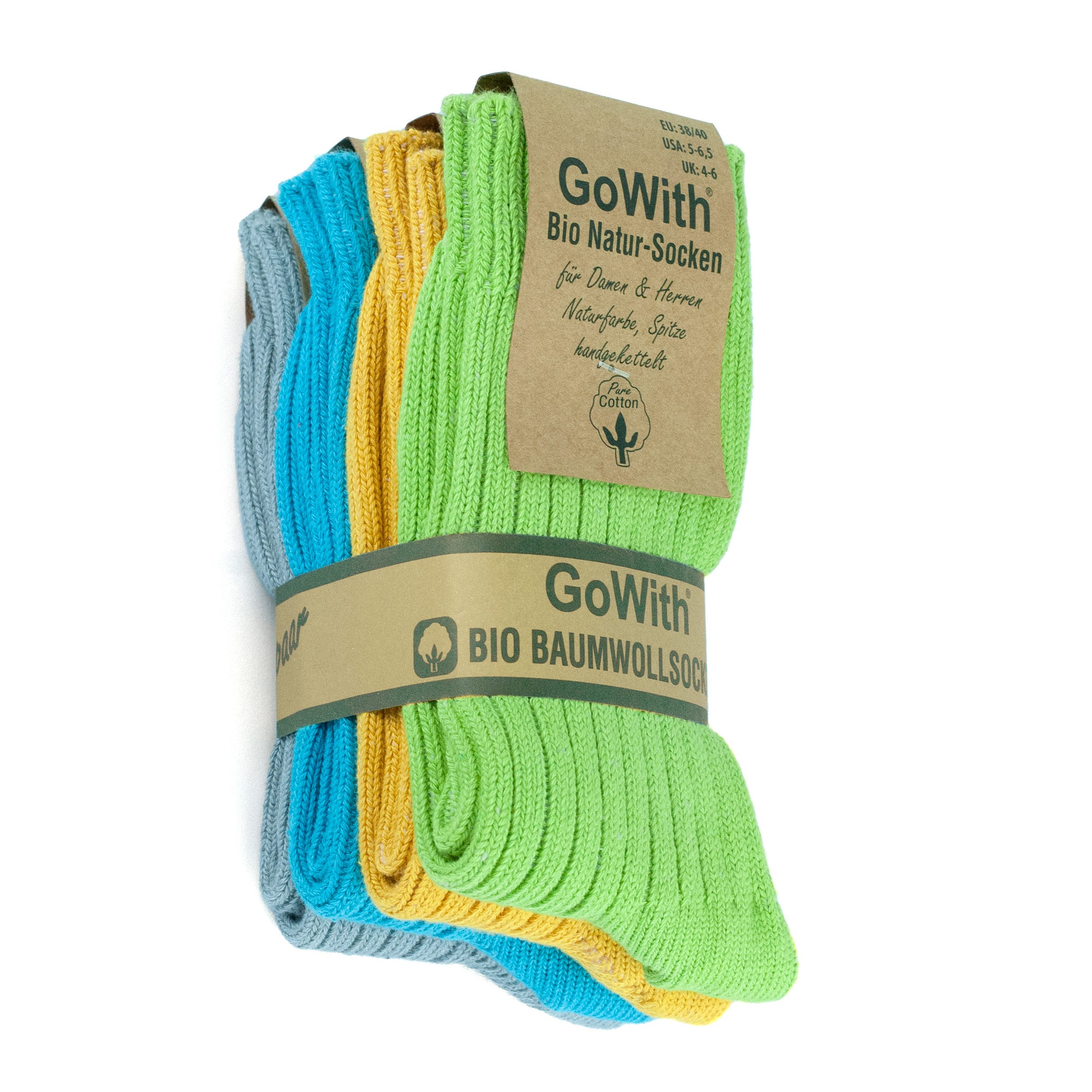 GoWith Wandersocken Biosocken Lang Wandersocken Laufsocken Arbeitssocken (4 günstig online kaufen