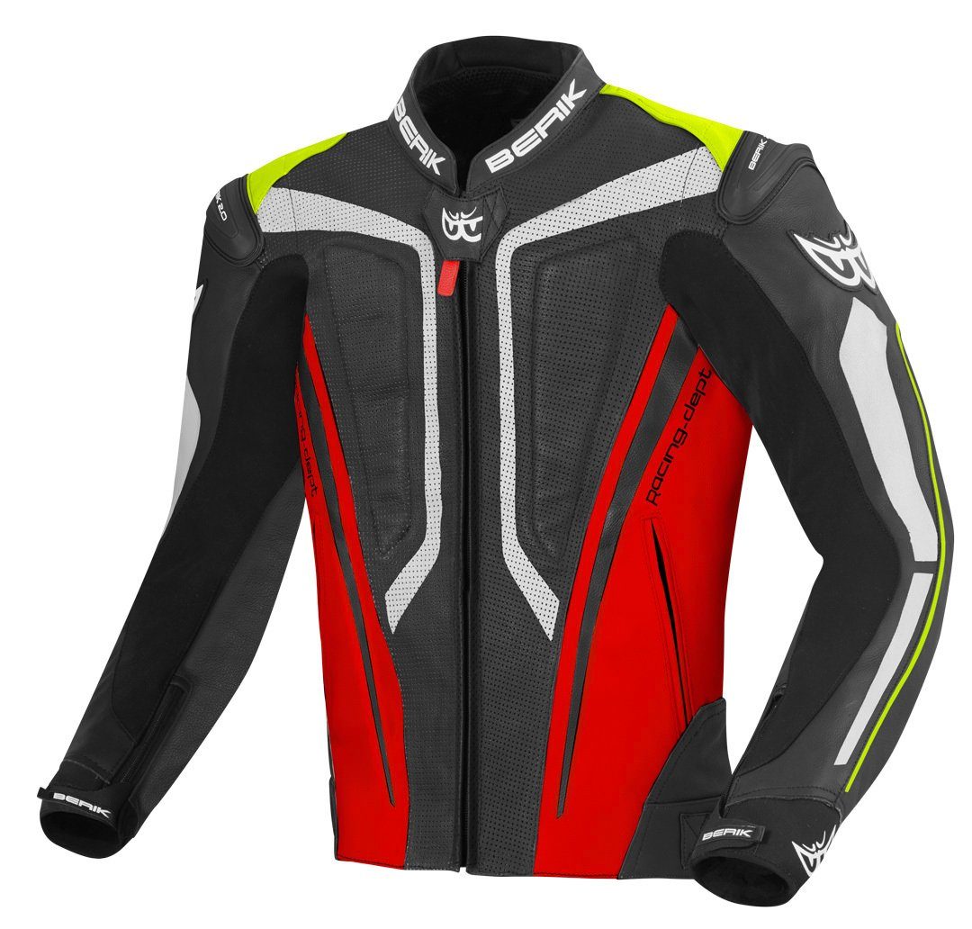 Berik Motorradjacke Street Pro Motorrad Lederjacke perforiert günstig online kaufen