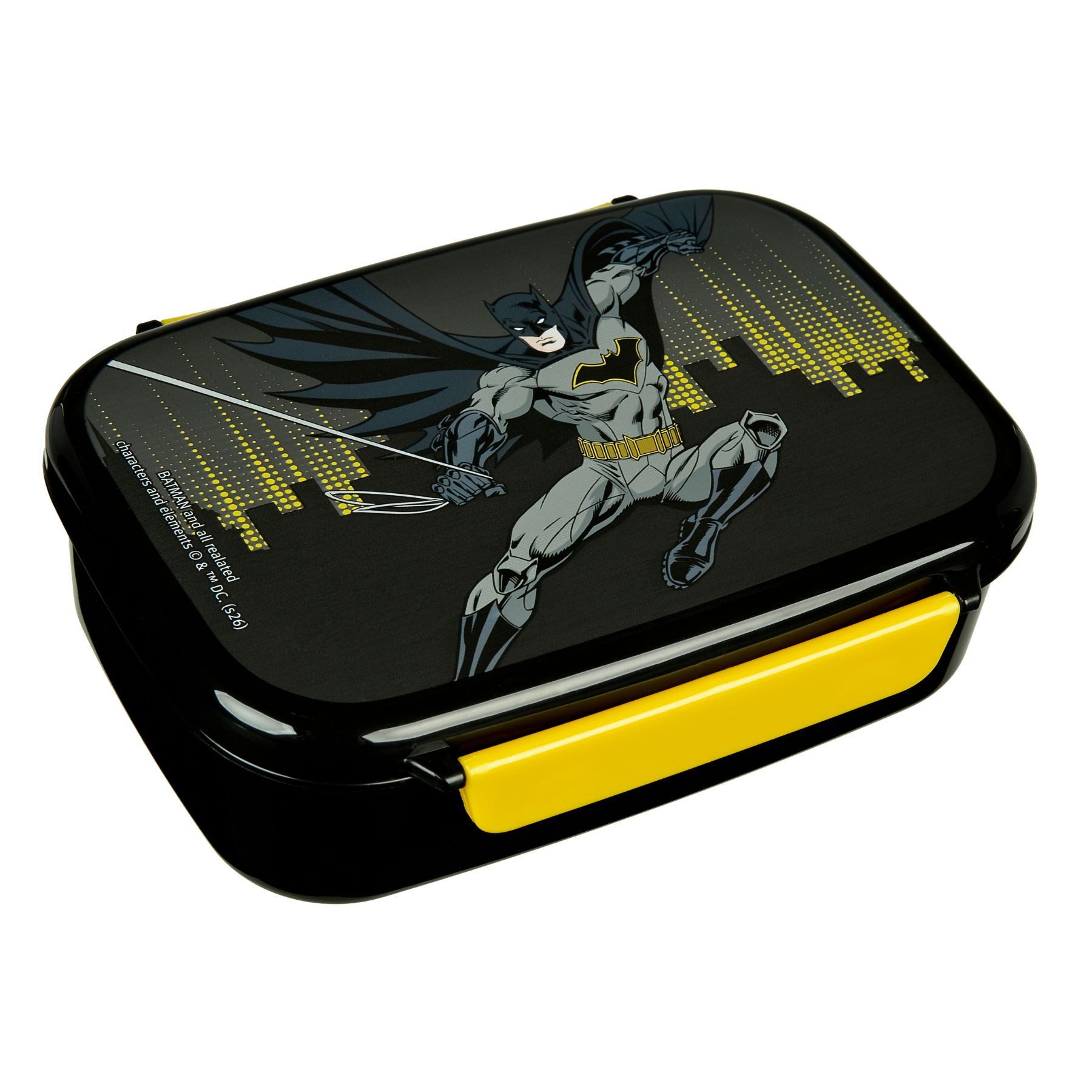 Batman Lunchbox mehrfarbig Brotdose Pausenbox für Alltag Schule und unterwegs, (Packung)