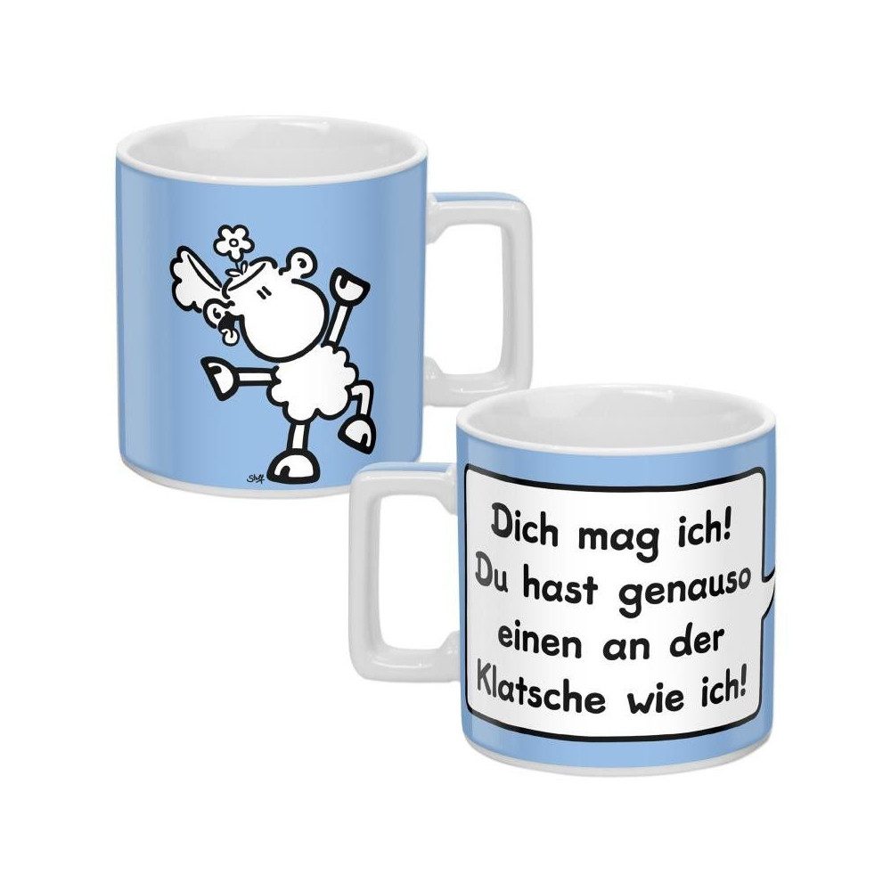 Sheepworld Tasse Tasse - Klatsche - ca. 450 ml - Ø ca. 9 cm, 1-tlg., Porzellan