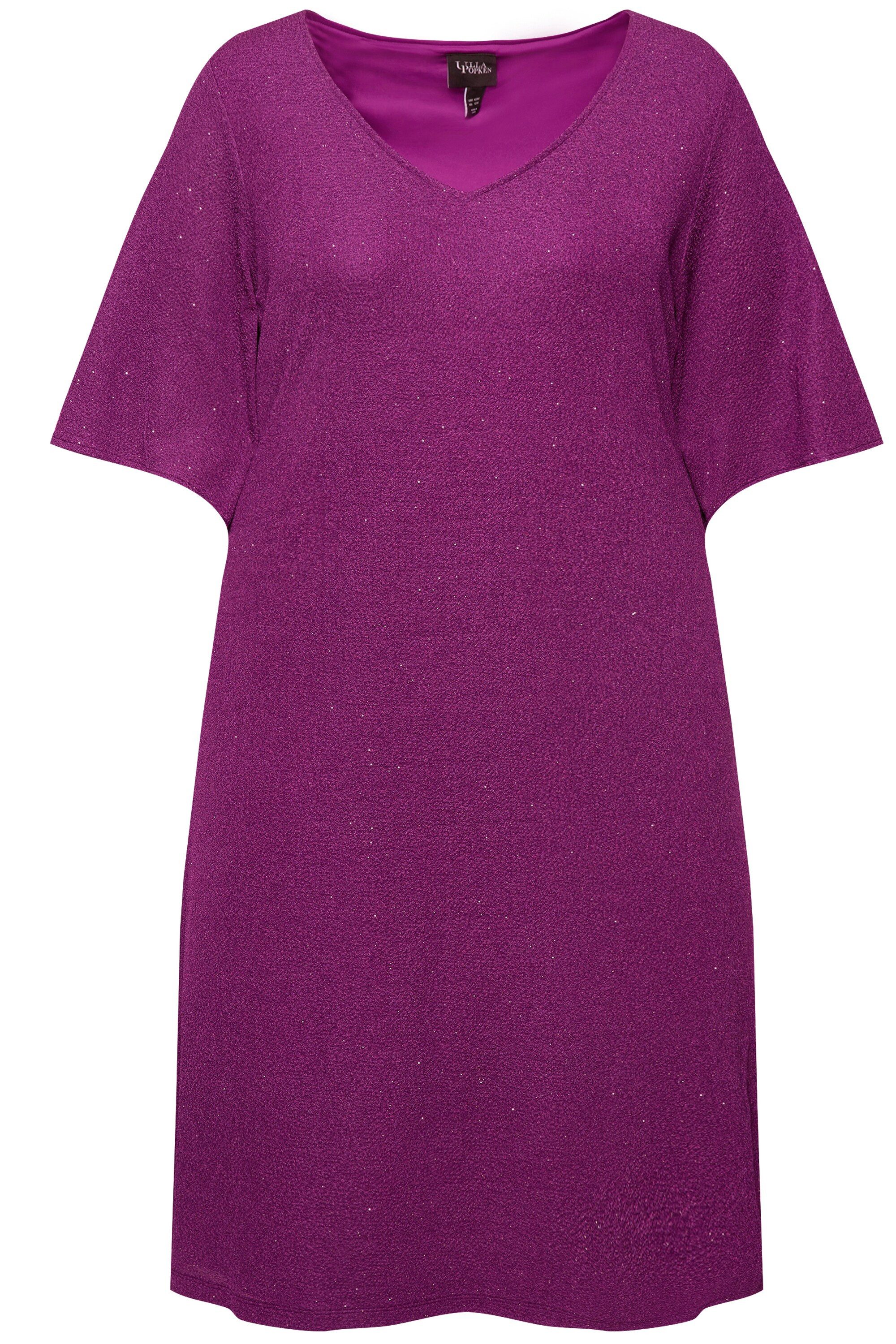 Ulla Popken Cocktailkleid Midikleid A-Linie Glitter günstig online kaufen