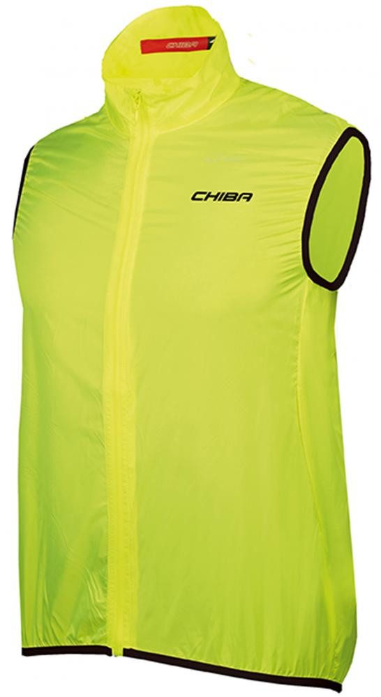 Chiba Fahrradjacke CHIBA Windblocker Weste Safety - neongelb, S, extrem leicht, atmungsak