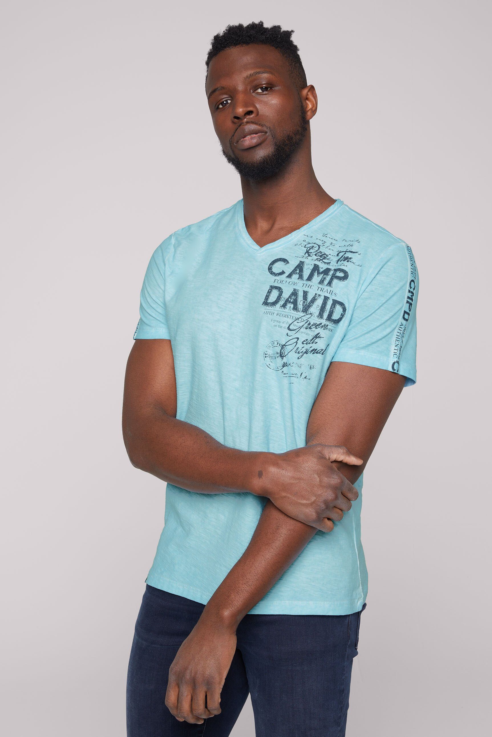 CAMP DAVID V-Shirt aus Baumwolle | T-Shirts