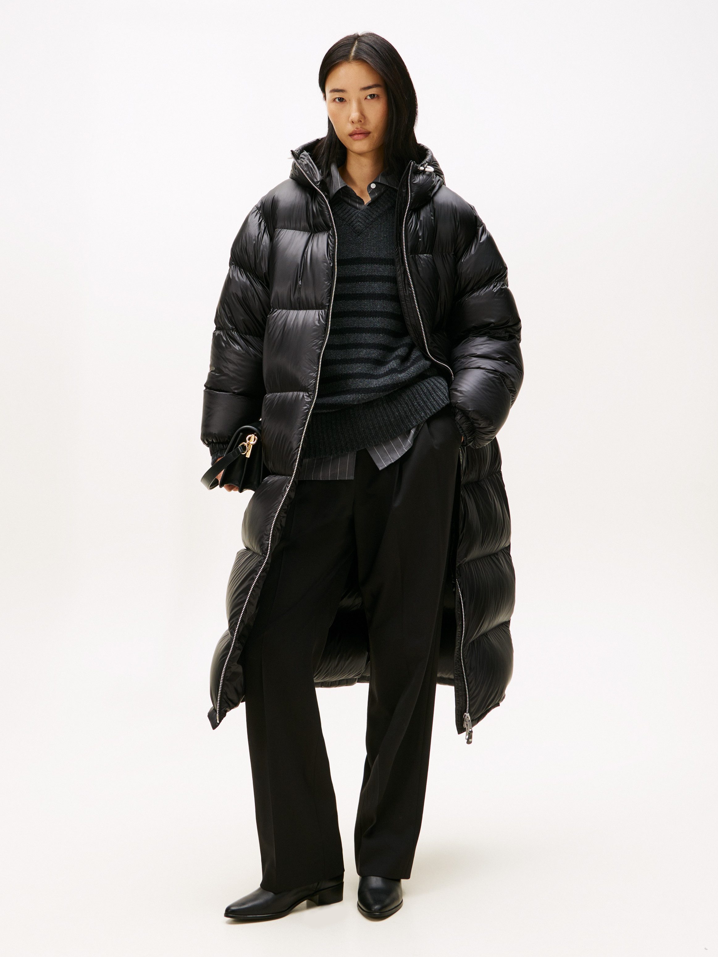 Tommy Hilfiger Daunenmantel SUPER LIGHT HW DOWN RLX MAXI mit super light Daunenfüllung