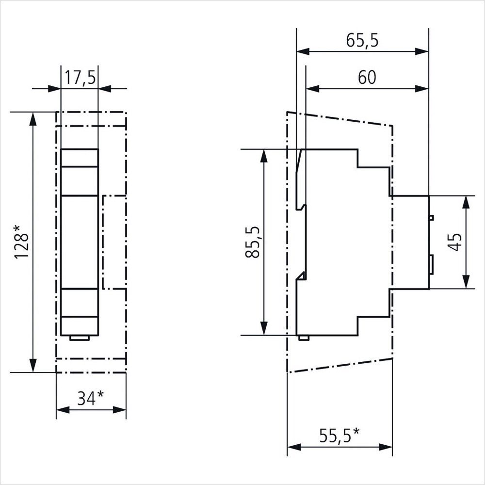 Treppenlichtzeitschalter, Schalter elektronisch, Ausschaltvorwarnung ELPA theben 7,