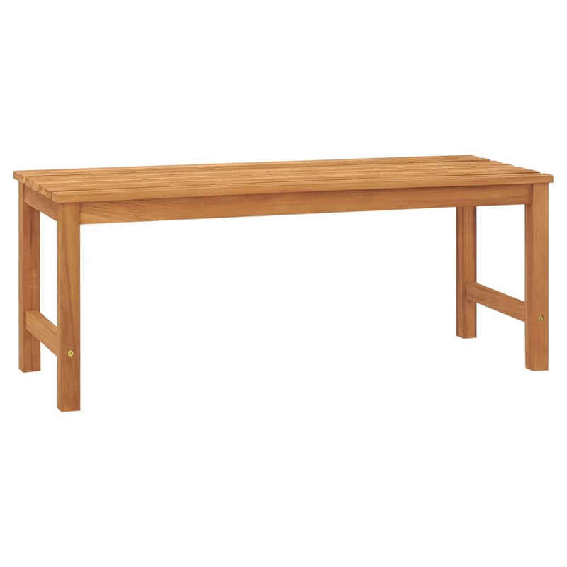 vidaXL Gartenbank Gartenbank 114 cm Massivholz Teak (1-St)