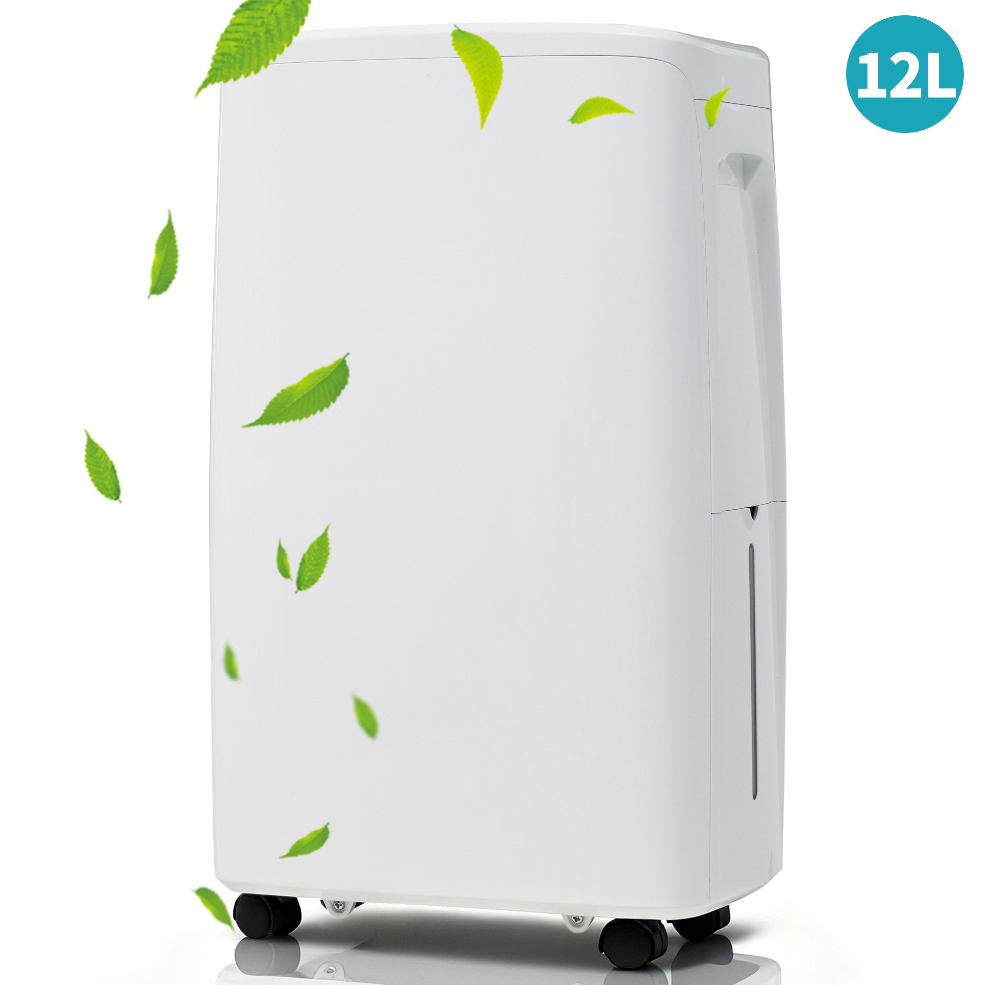 Merax Осушувачі повітря elektrisch inkl. Timer mit 3 Programme, LED-Display, Entfeuchtung 12,00 l/Tag, Tank 1,50 l, Raumentfeuchter für 15 mit Filter