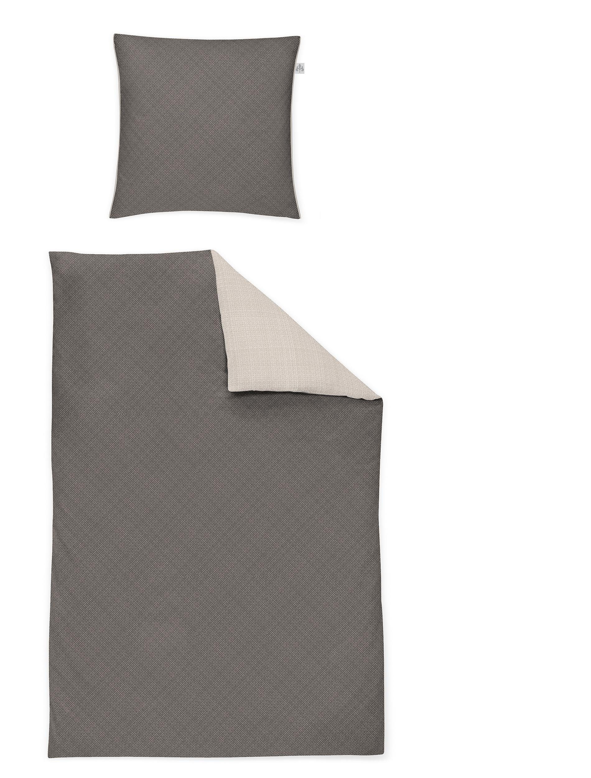 Irisette Wendebettwäsche Alpaka-K 8414, Flanell, 2 teilig, wohlig warm und kuschelig