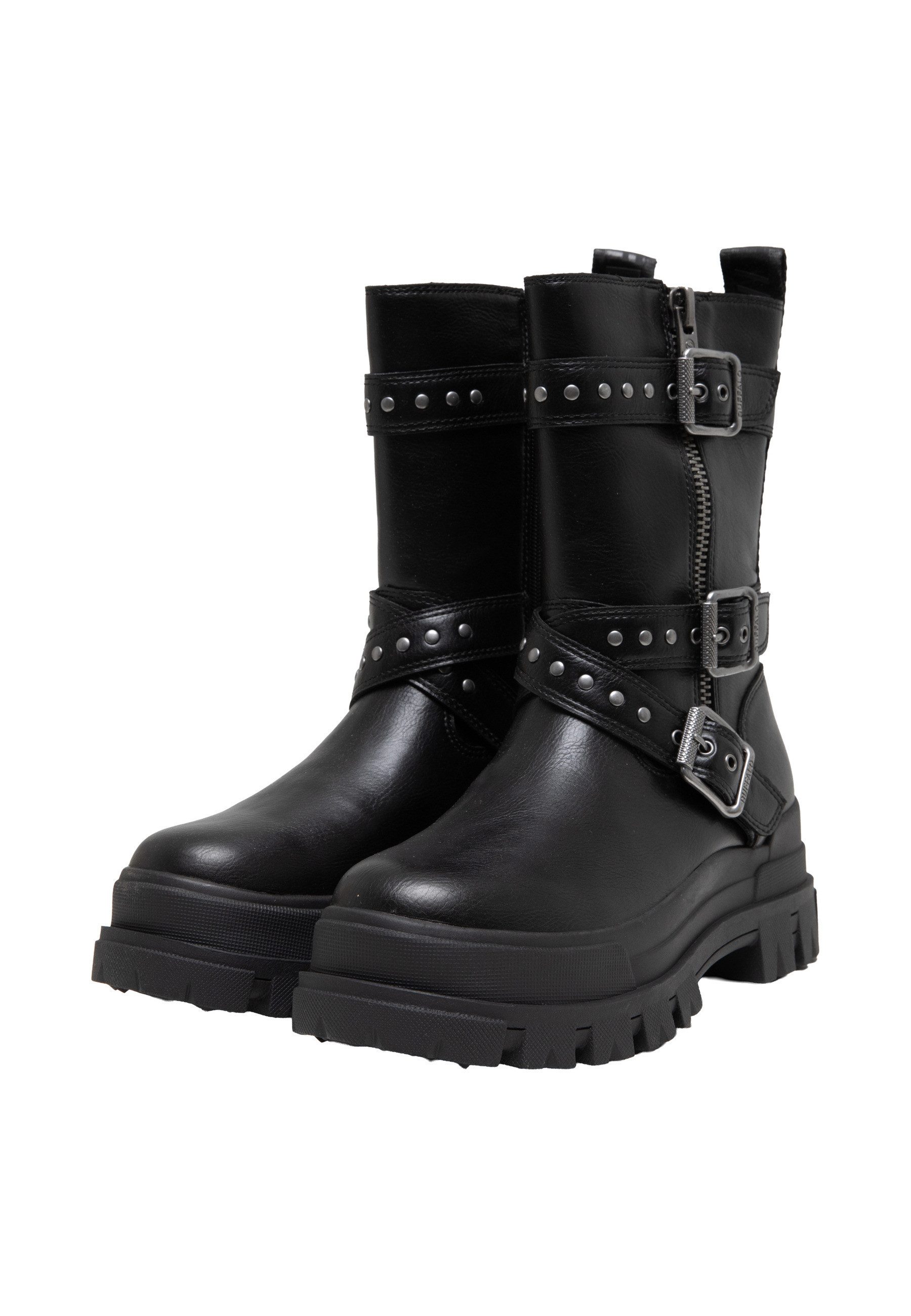 Buffalo Buffalo ASPHA ZIP BIKER Stiefelette